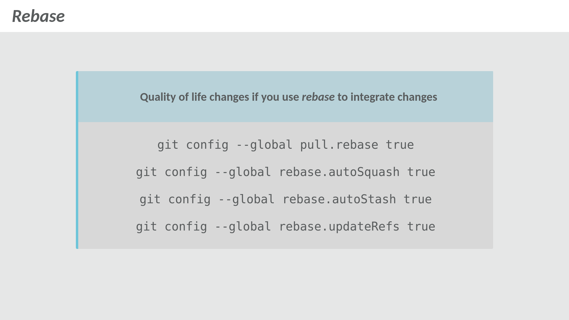 git rebase settings