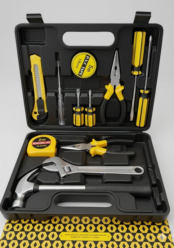 HERRAMIENTA BASICA 12 PZS BOM-3902