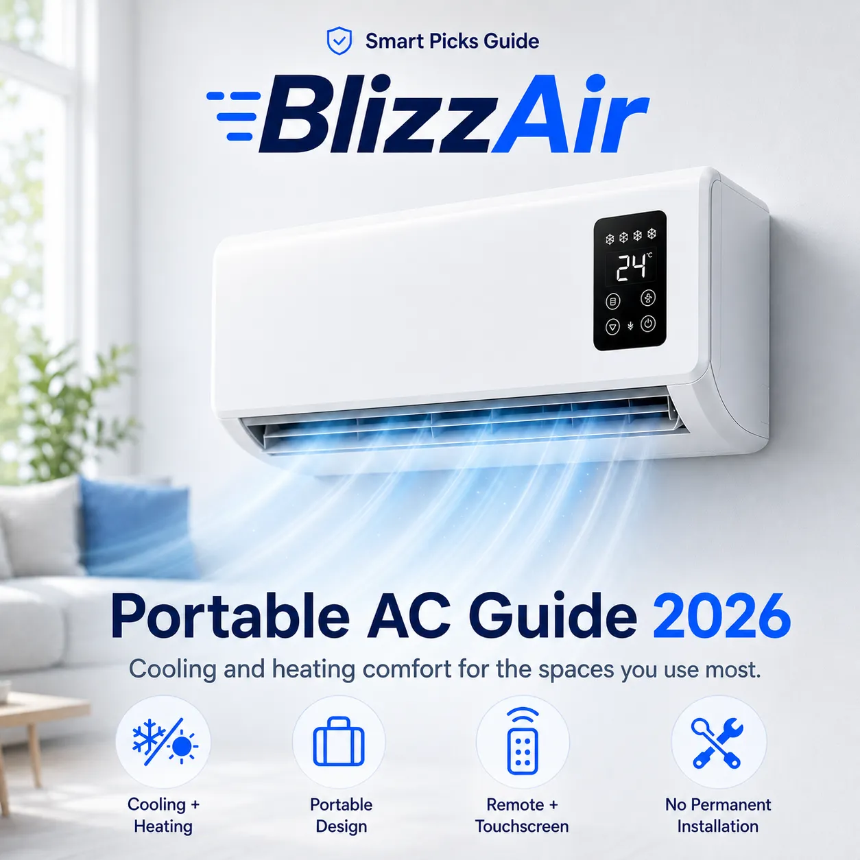 BlizzAir portable climate-control unit