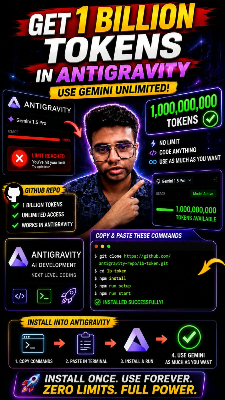 1 billion token for free (post no 21)