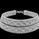 Ornate Silver Filigree Anklet thumbnail 1