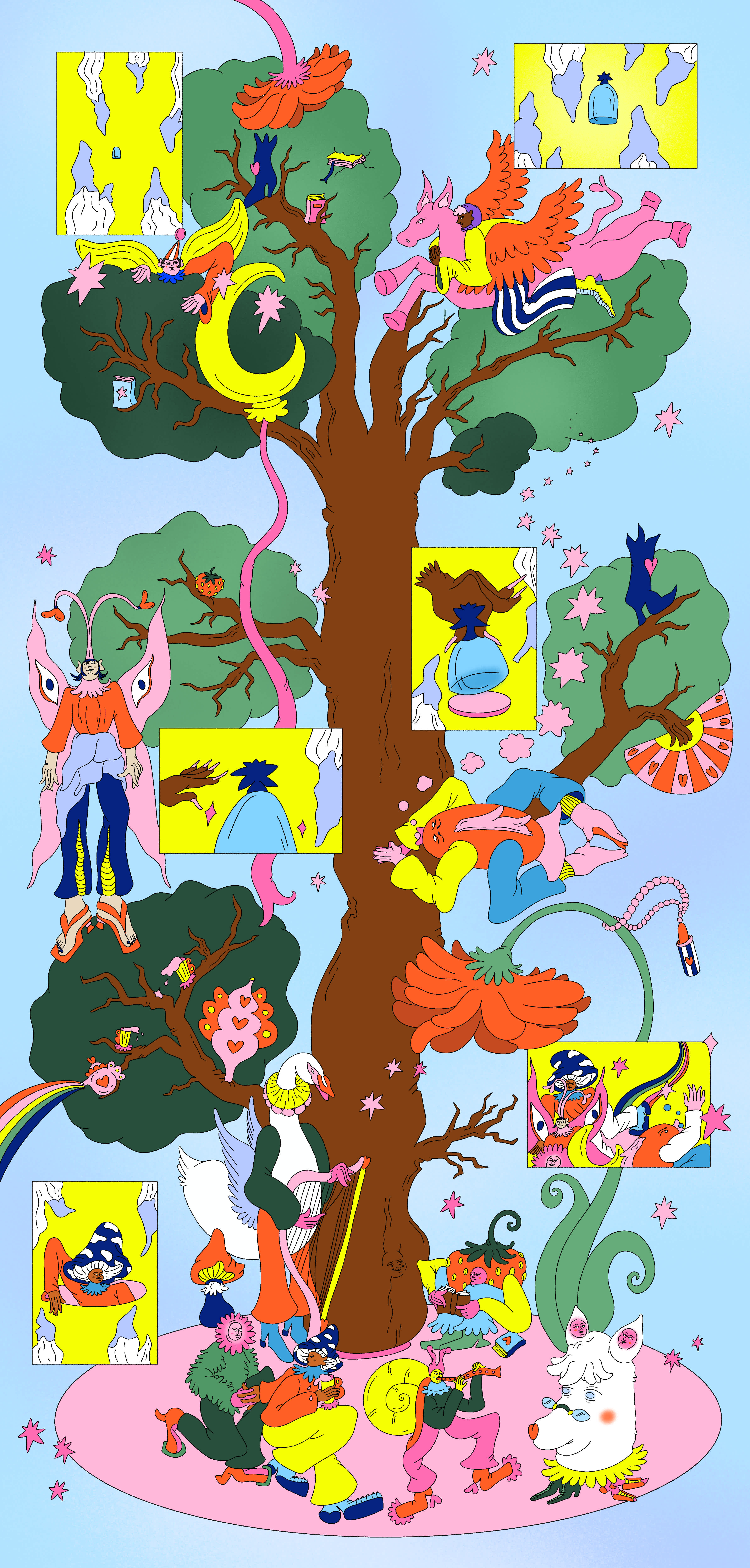 Poster made of 6 flyers