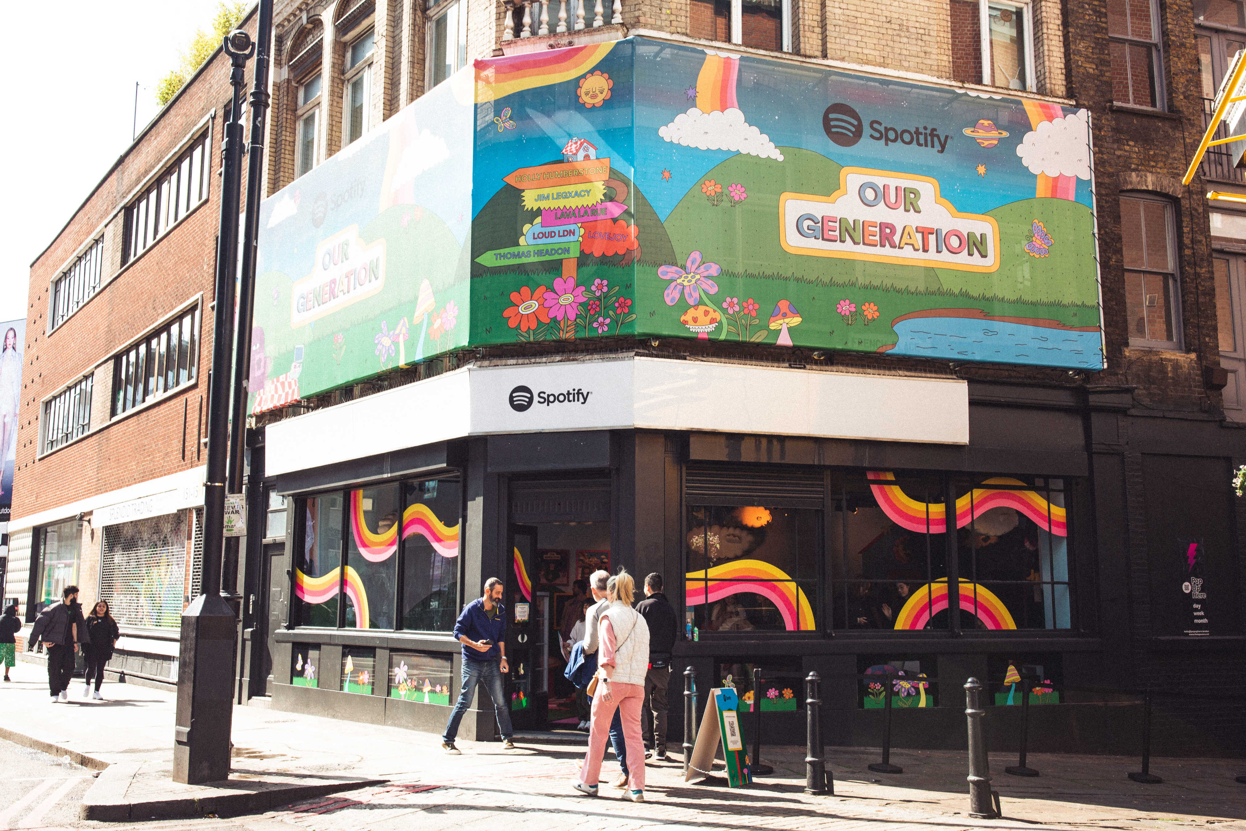 Spotify pop-up installation (Our Generation playlist)