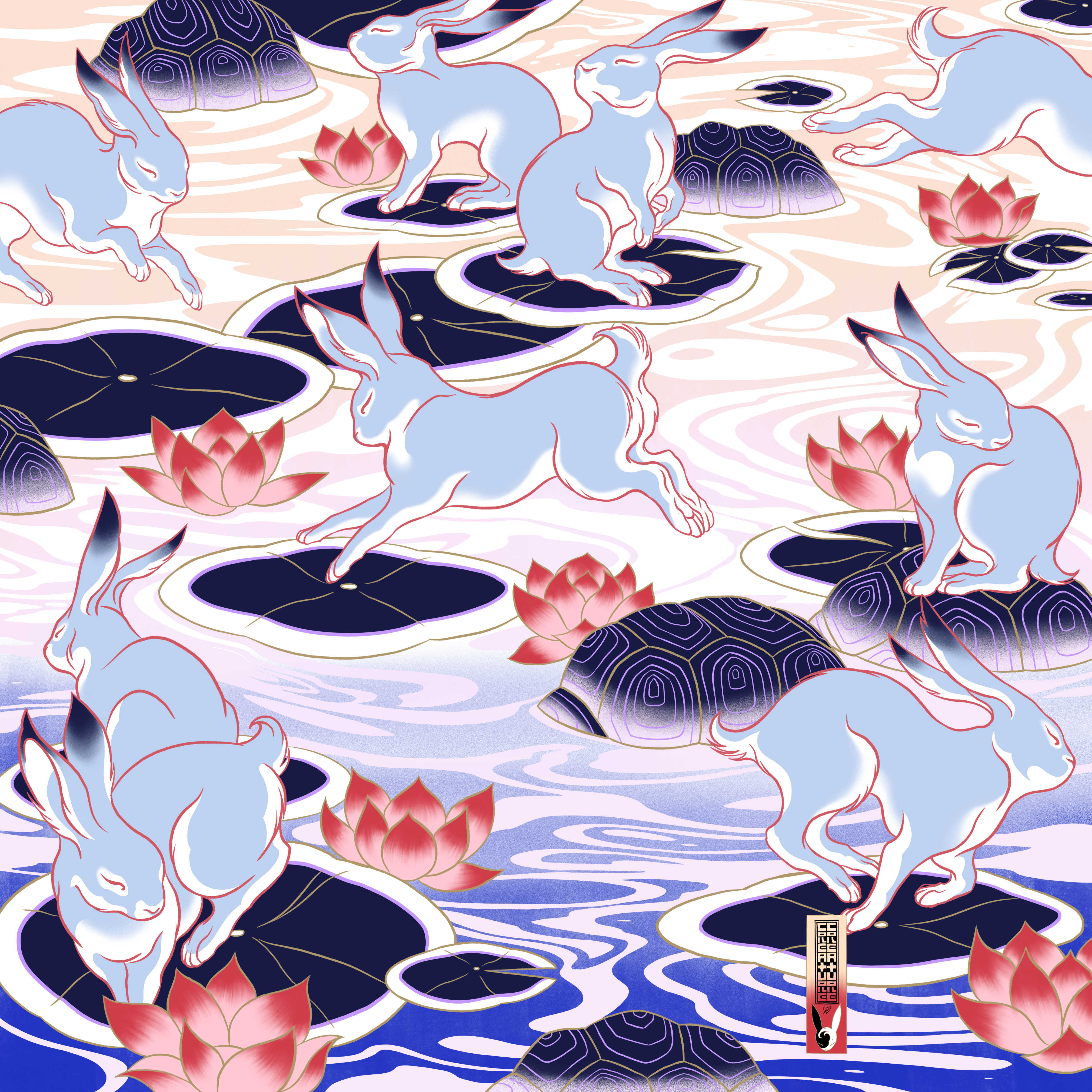 'Water Rabbit Lagoon', Digital