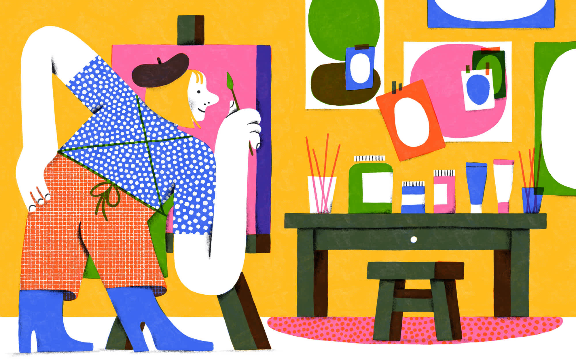 At the Art Studio