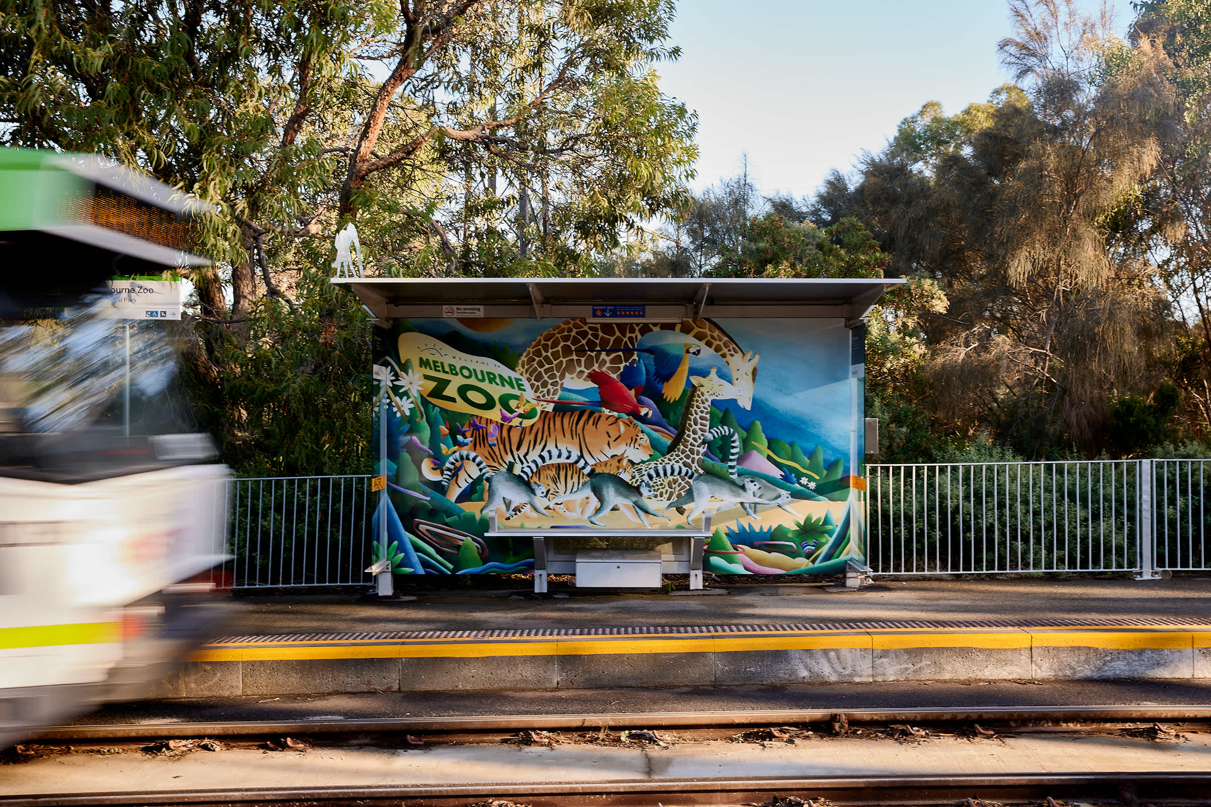Melbourne Zoo Tram Stops.