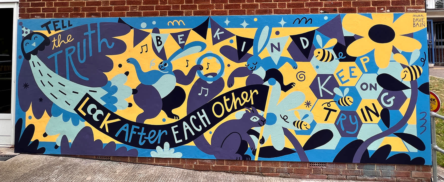 School values mural