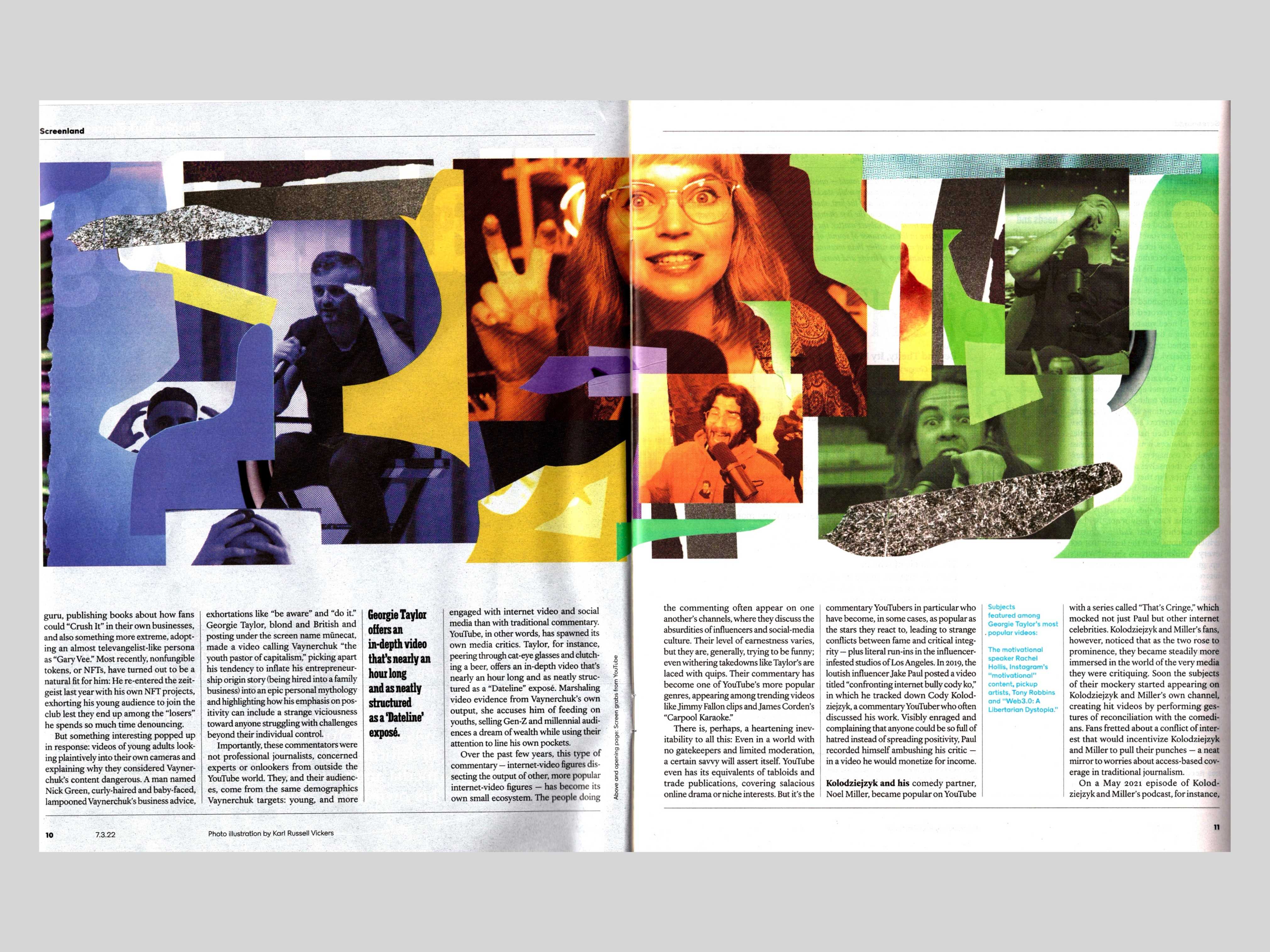 N Y T Magazine 'Screenland'