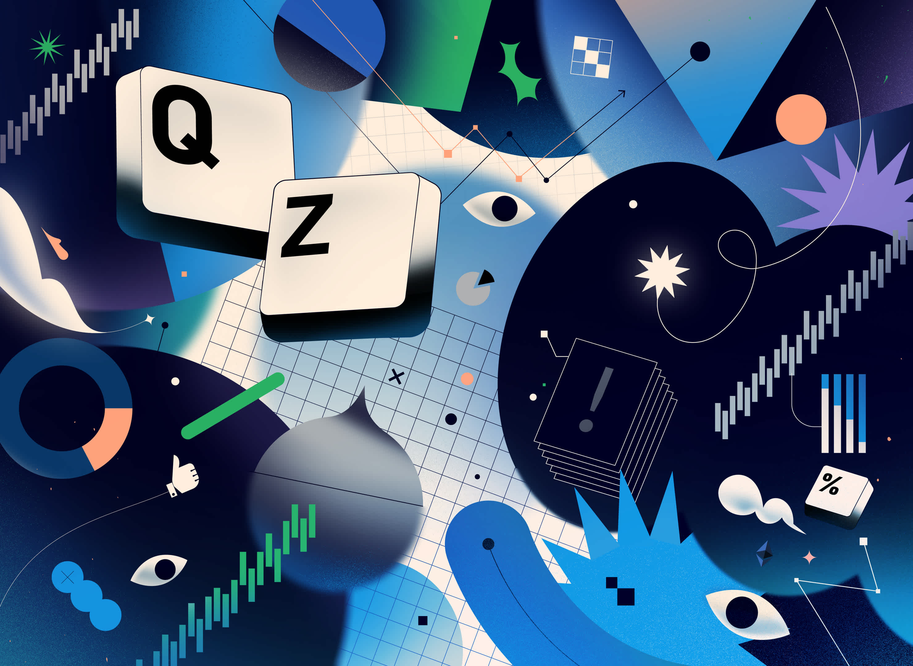 Qz.com Promotional Postcard