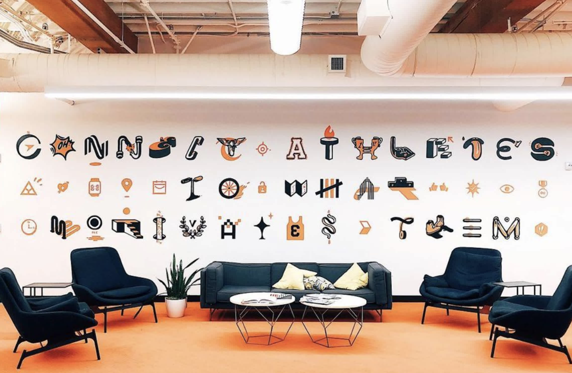 Strava HQ Mural