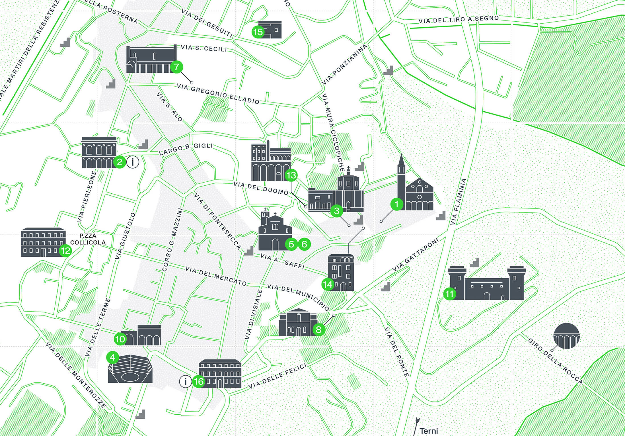 Spoleto map