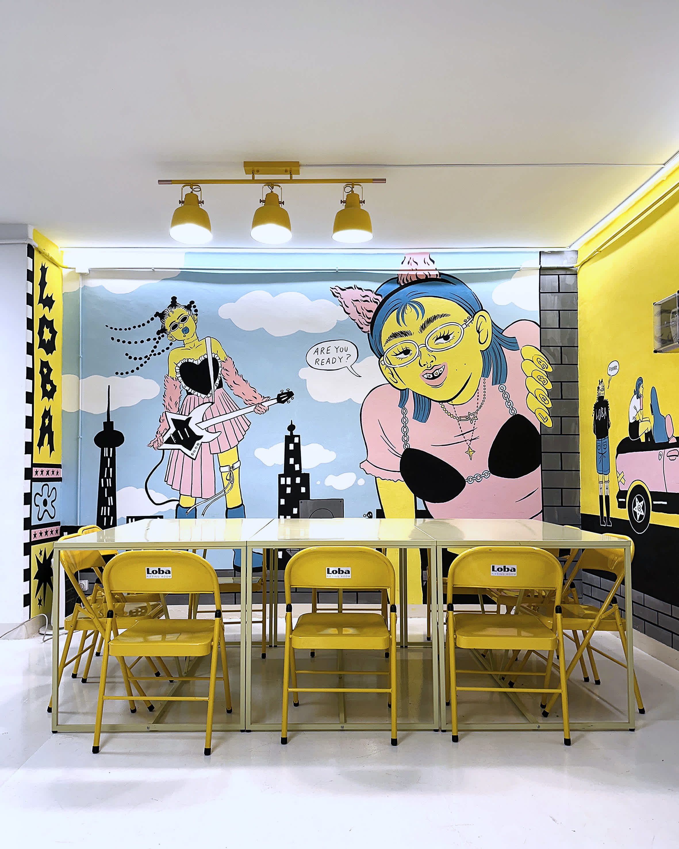 Mural for LOBA Fitting Room.