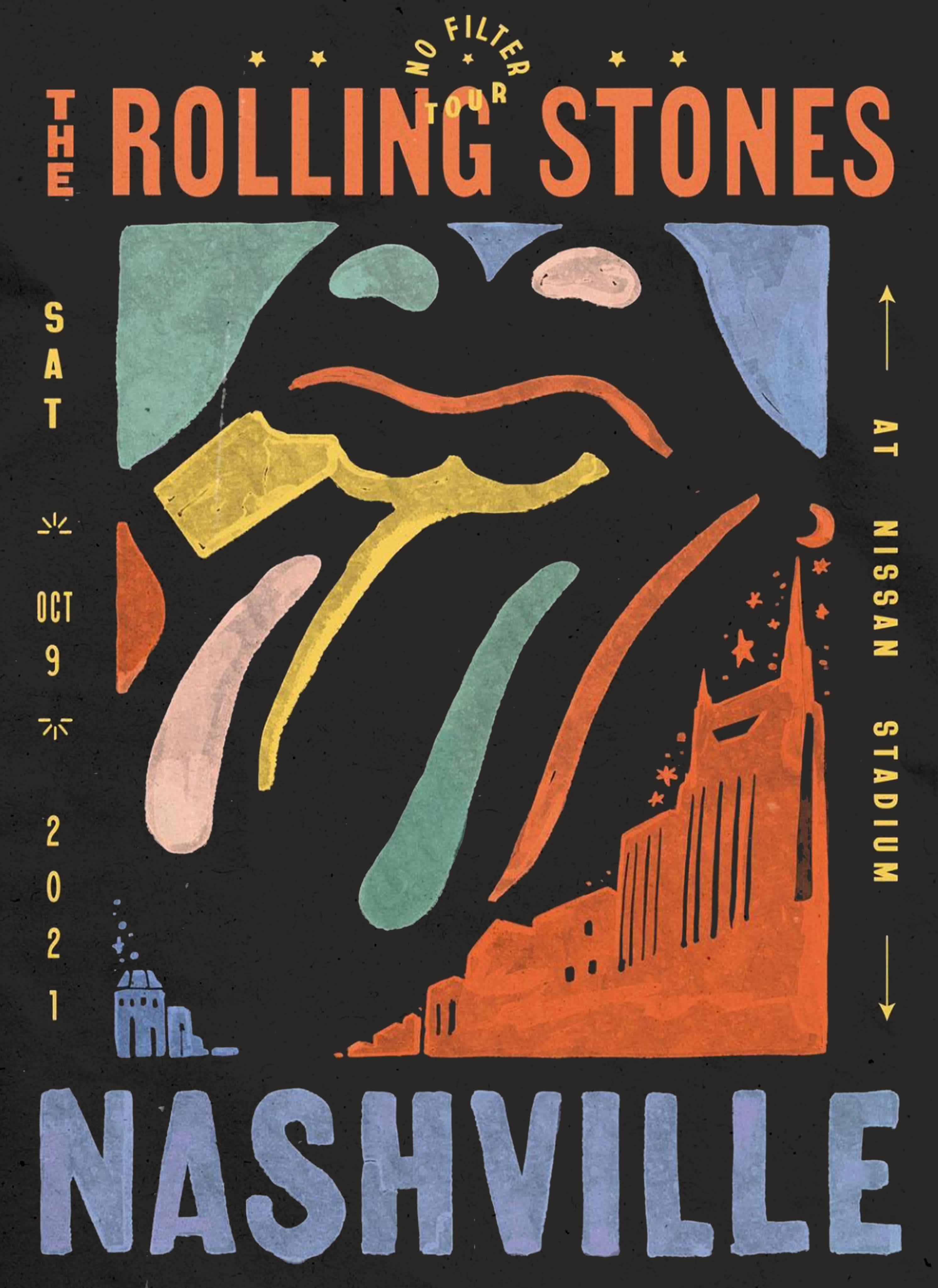 Rolling Stones Tour Poster