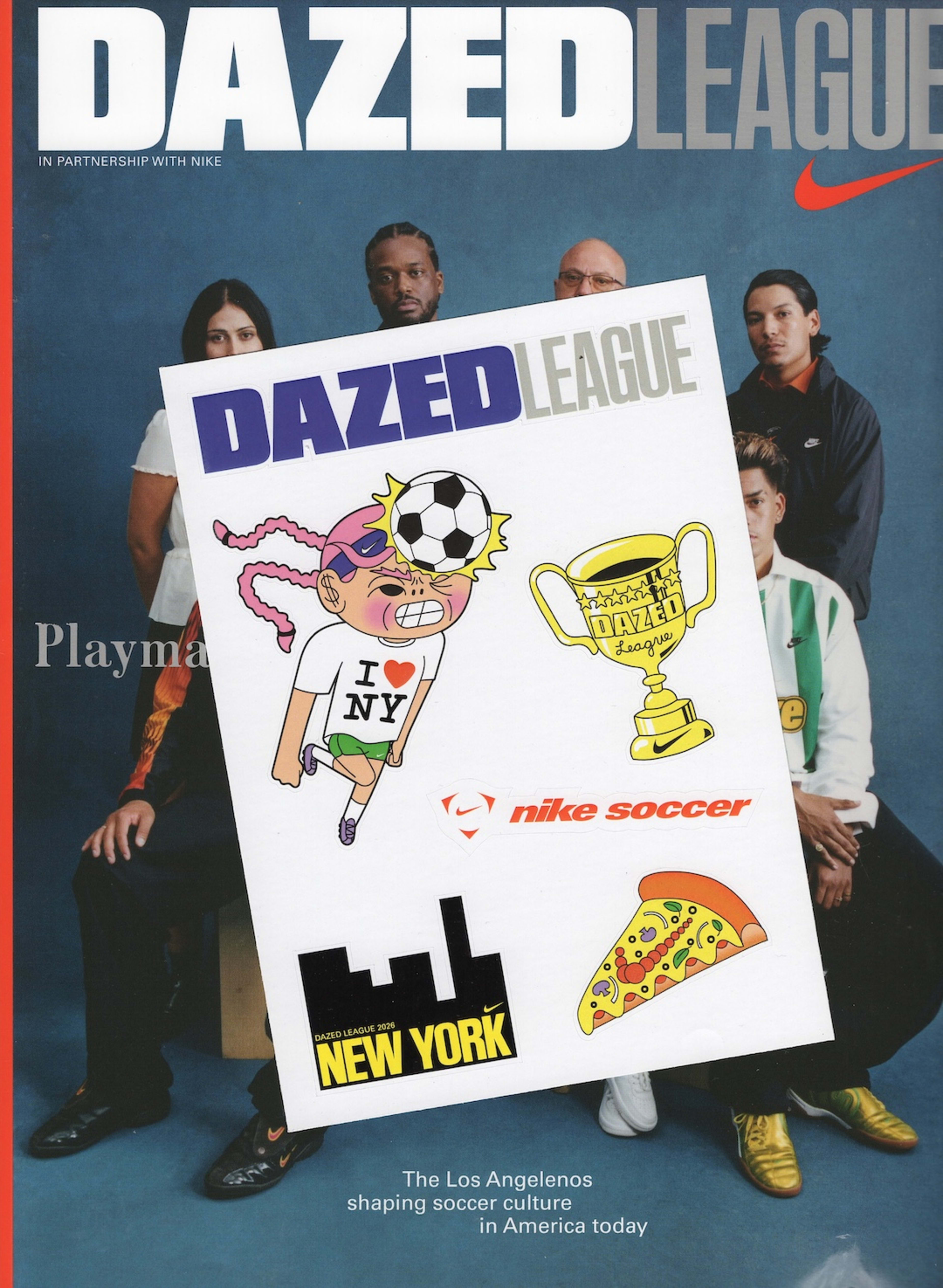 dazed league x nike stickers