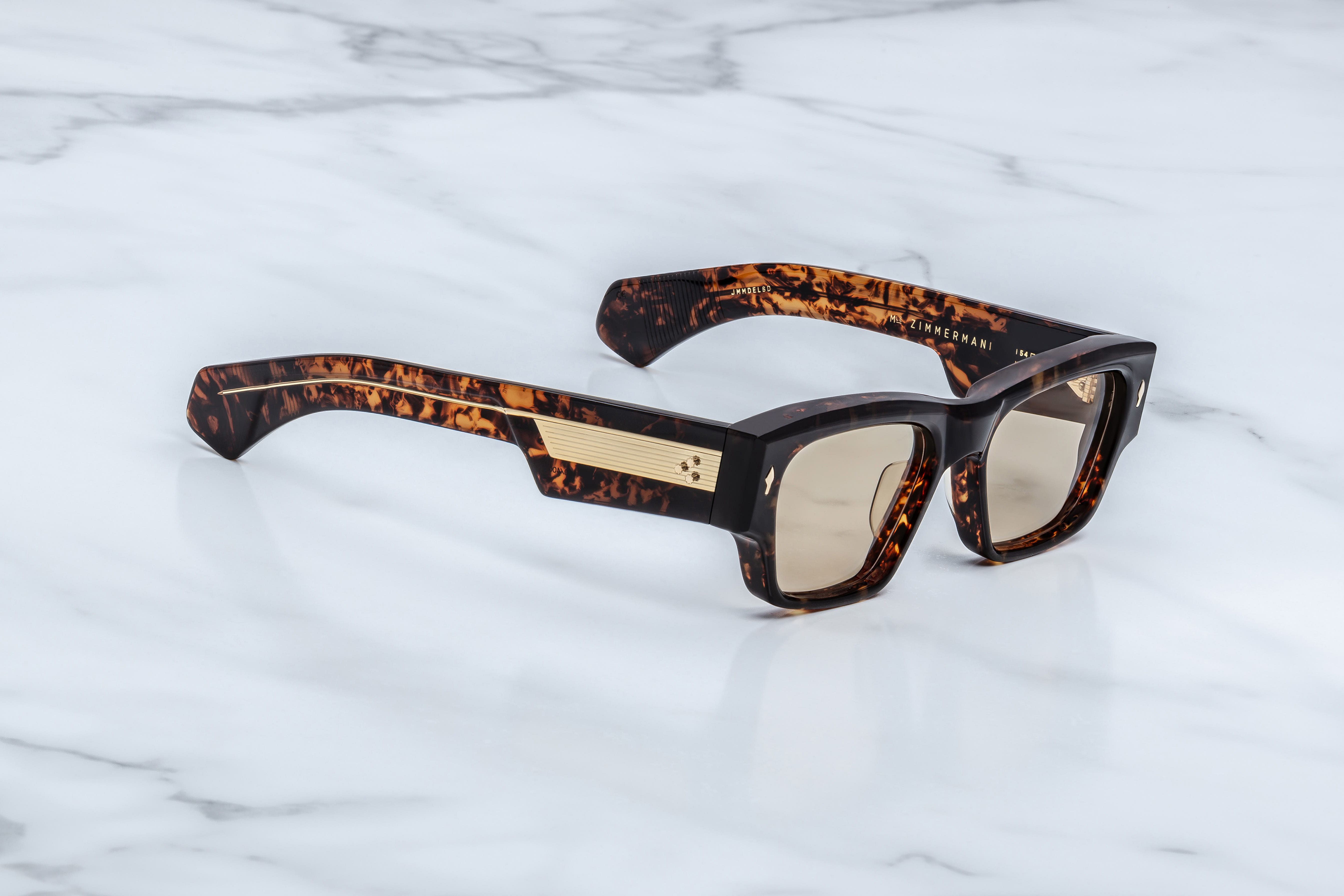 ZIMMERMAN Juno Handcrafted RARE D-frame Acetate Sunglasses Zimmermann + Juno D-Frame Acetate Sunglasses main image 2