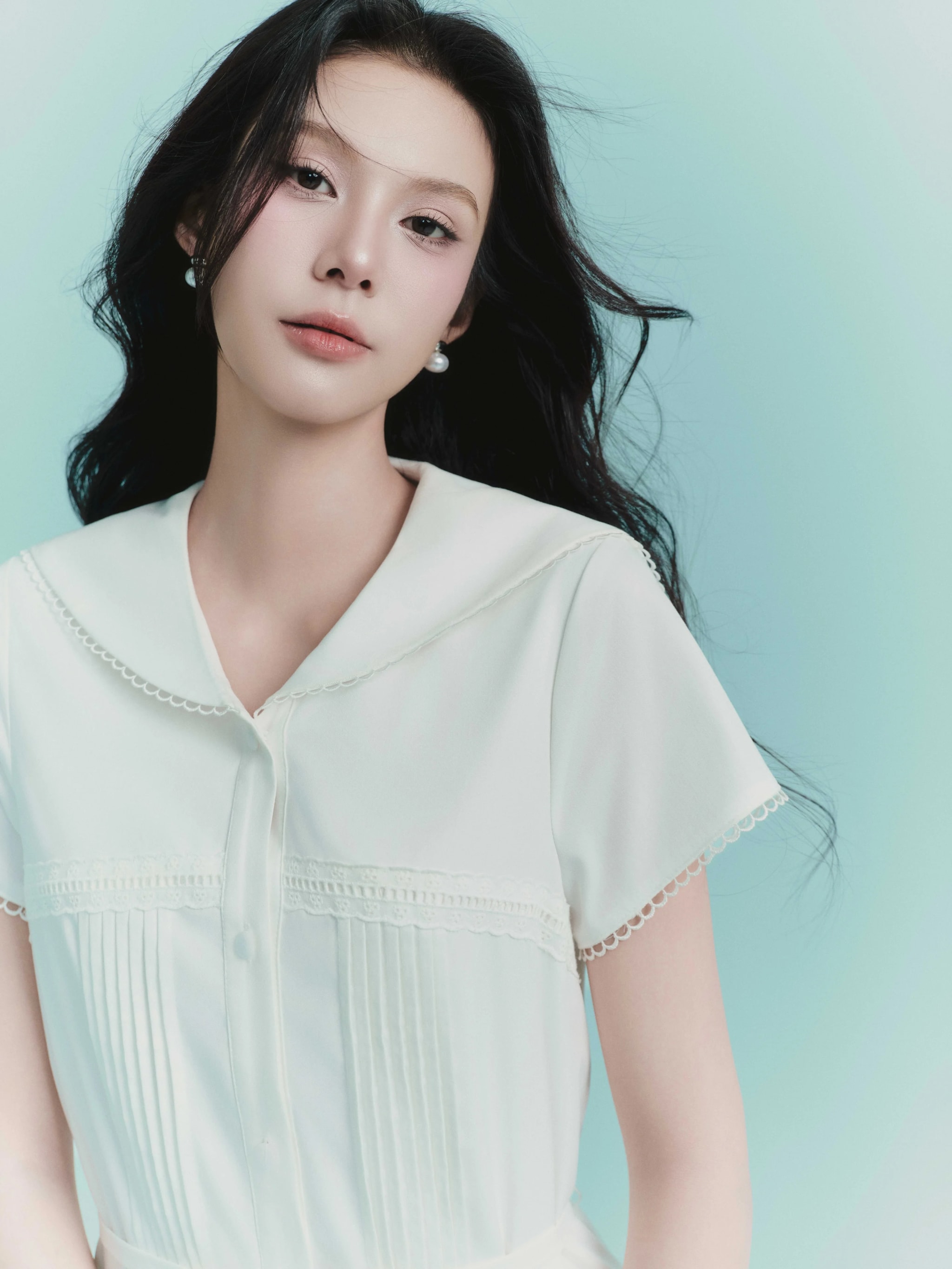Váy nữ liền thân dài màu trắng Amelie Dress
