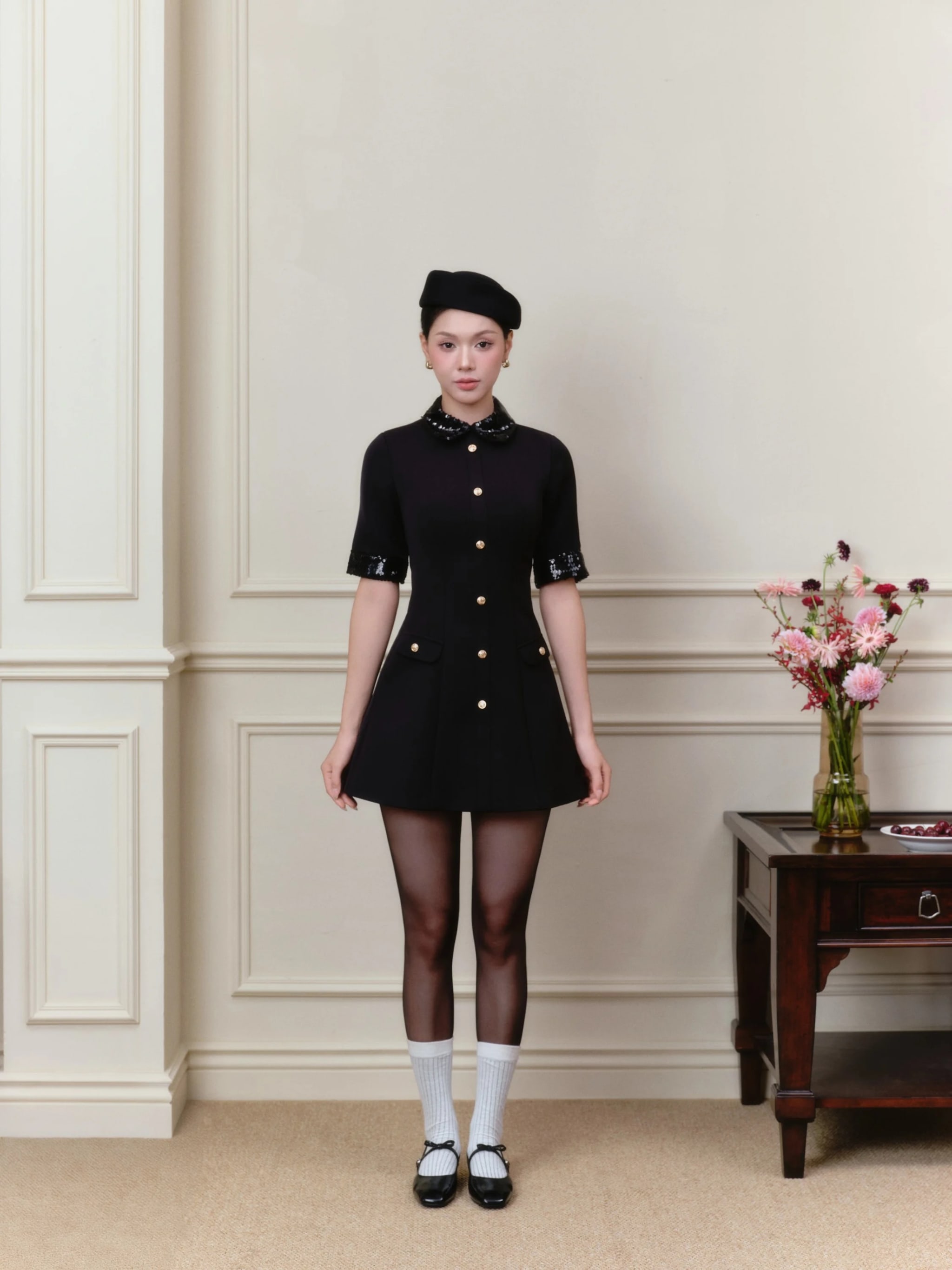 Váy liền thân chữ A Larose Dress