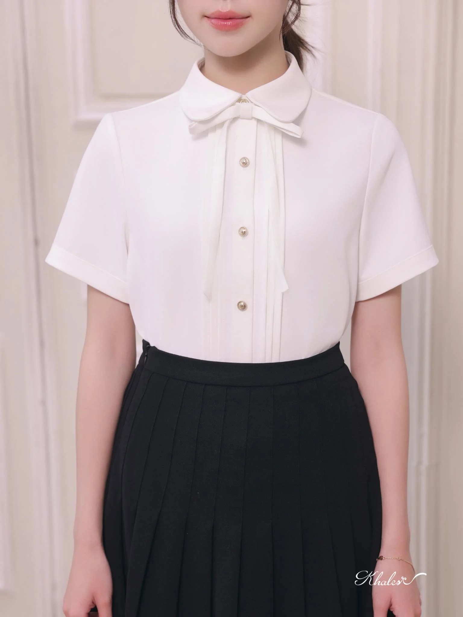 Áo sơ mi ngắn tay cổ sen Romi Shirt