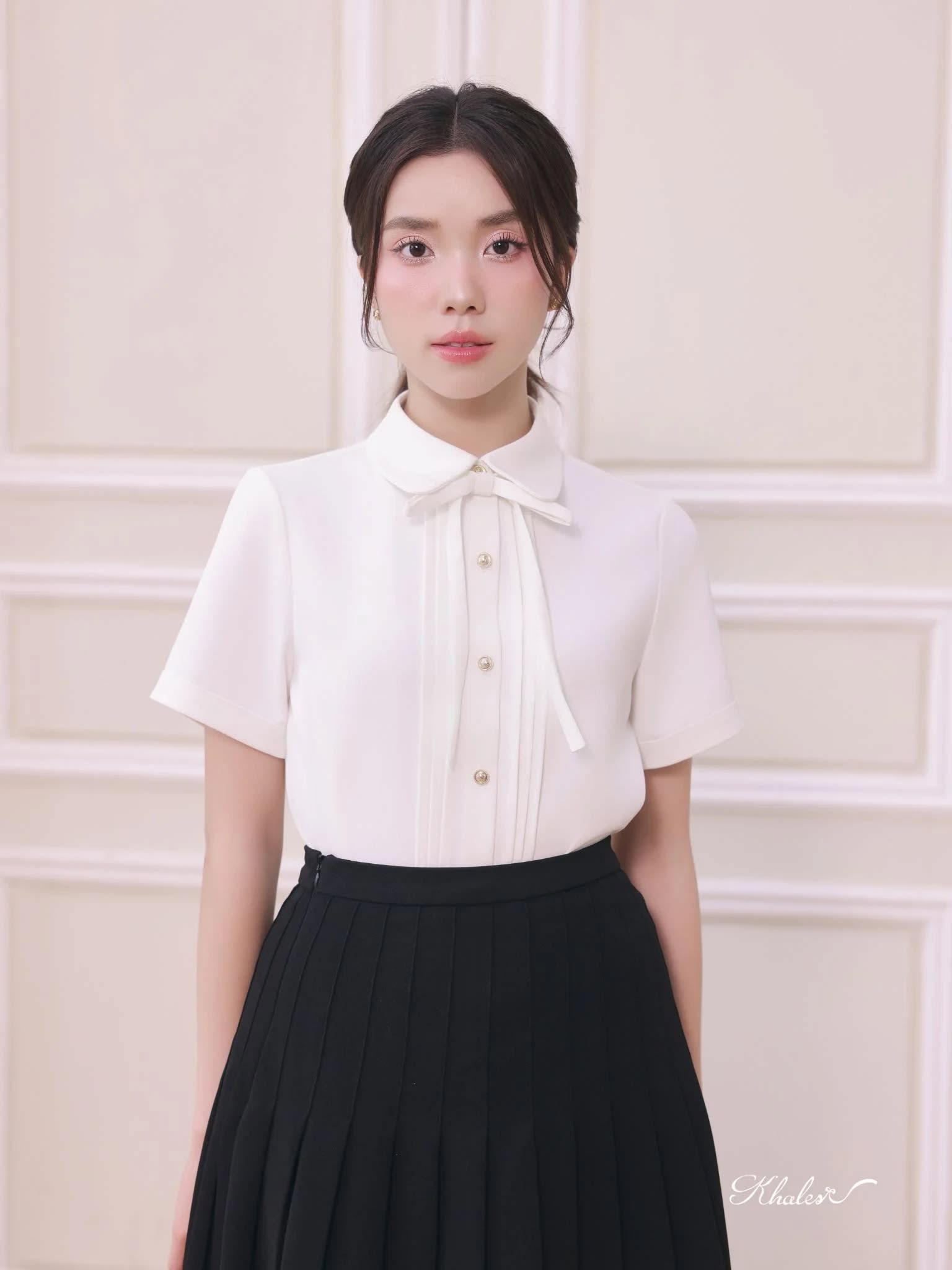 Áo sơ mi ngắn tay cổ sen Romi Shirt