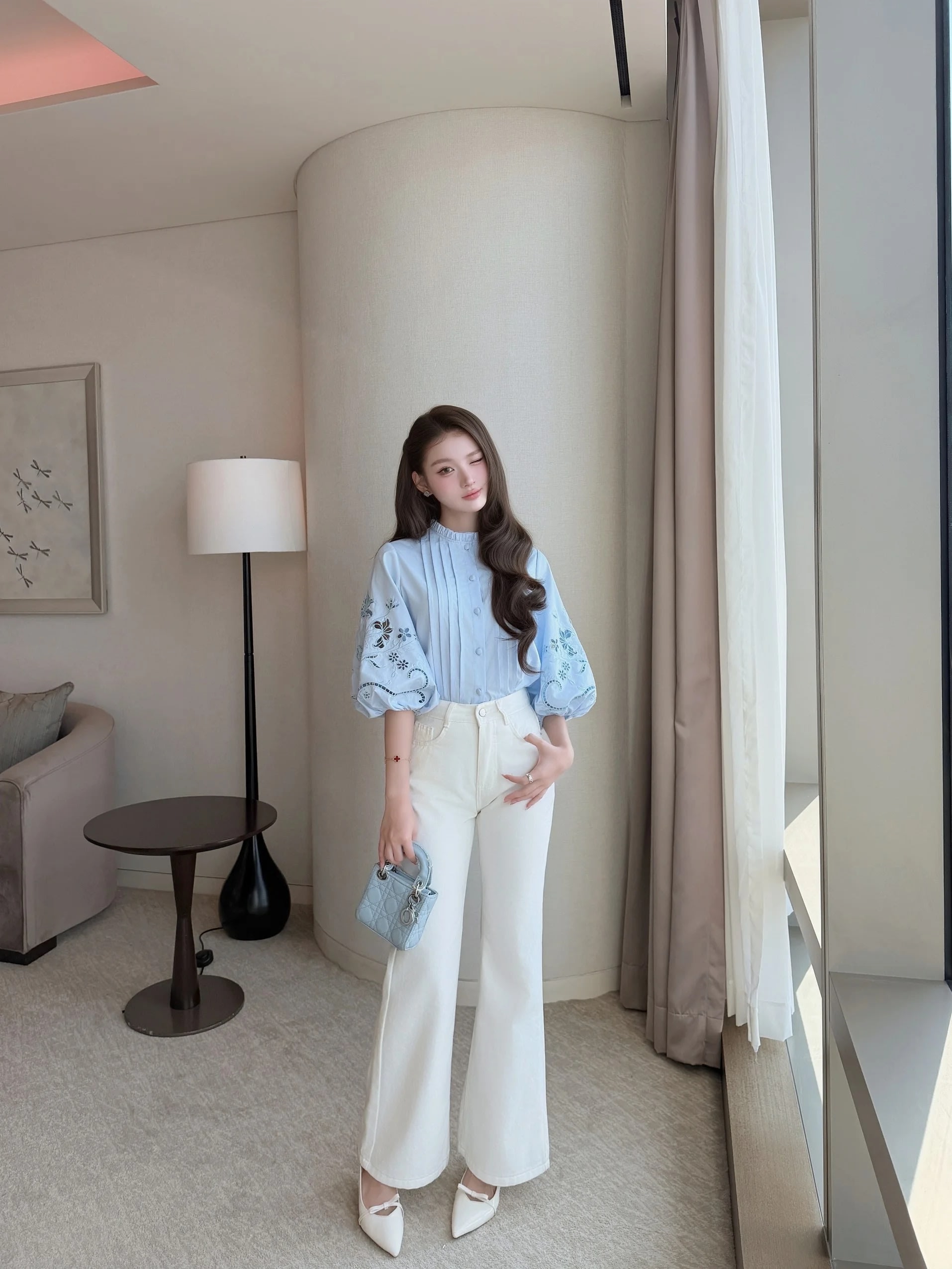 Áo sơ mi thêu tay Mavie Shirt – Tops - Image 4