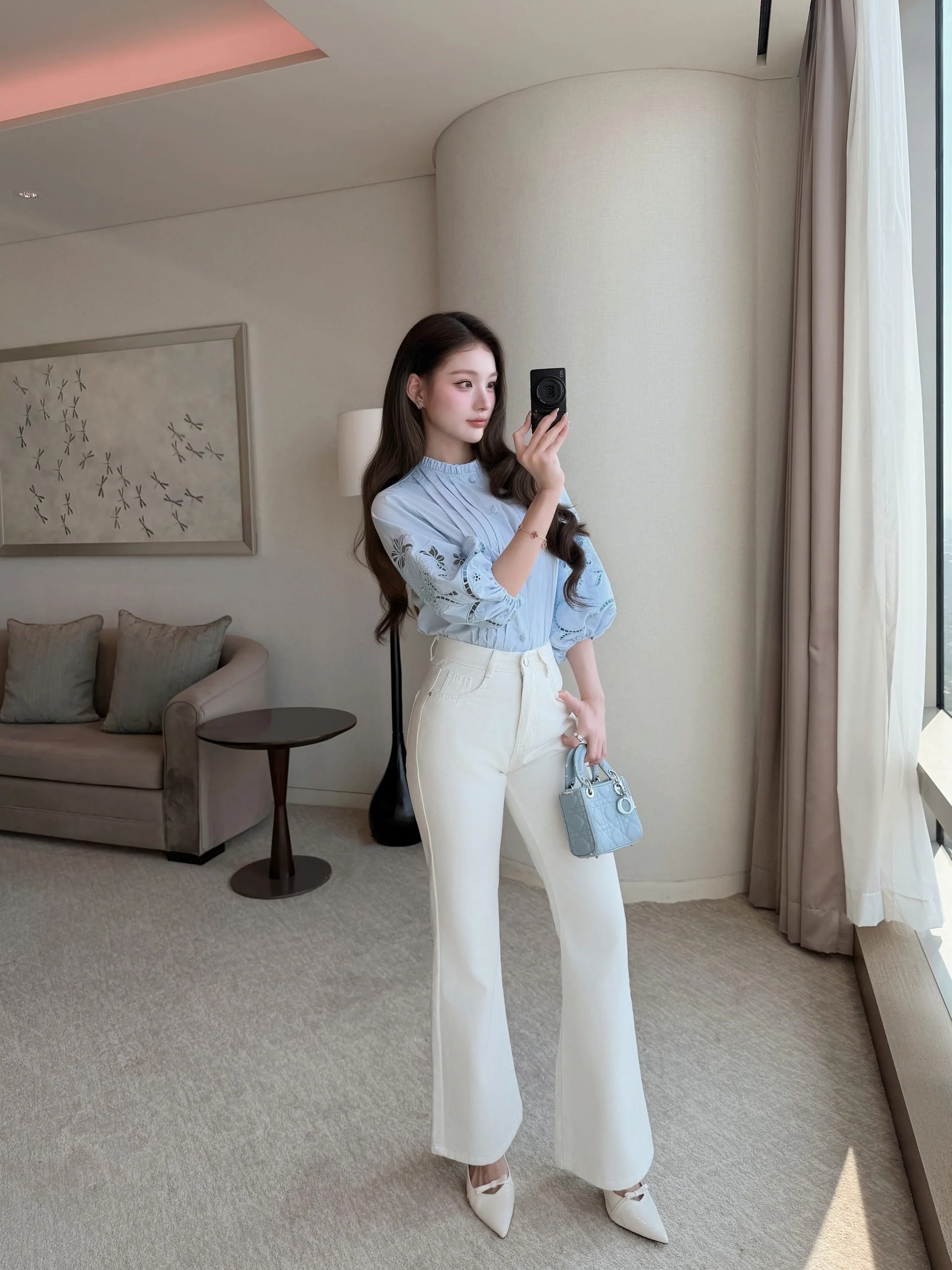Áo sơ mi thêu tay Mavie Shirt – Tops - Image 5