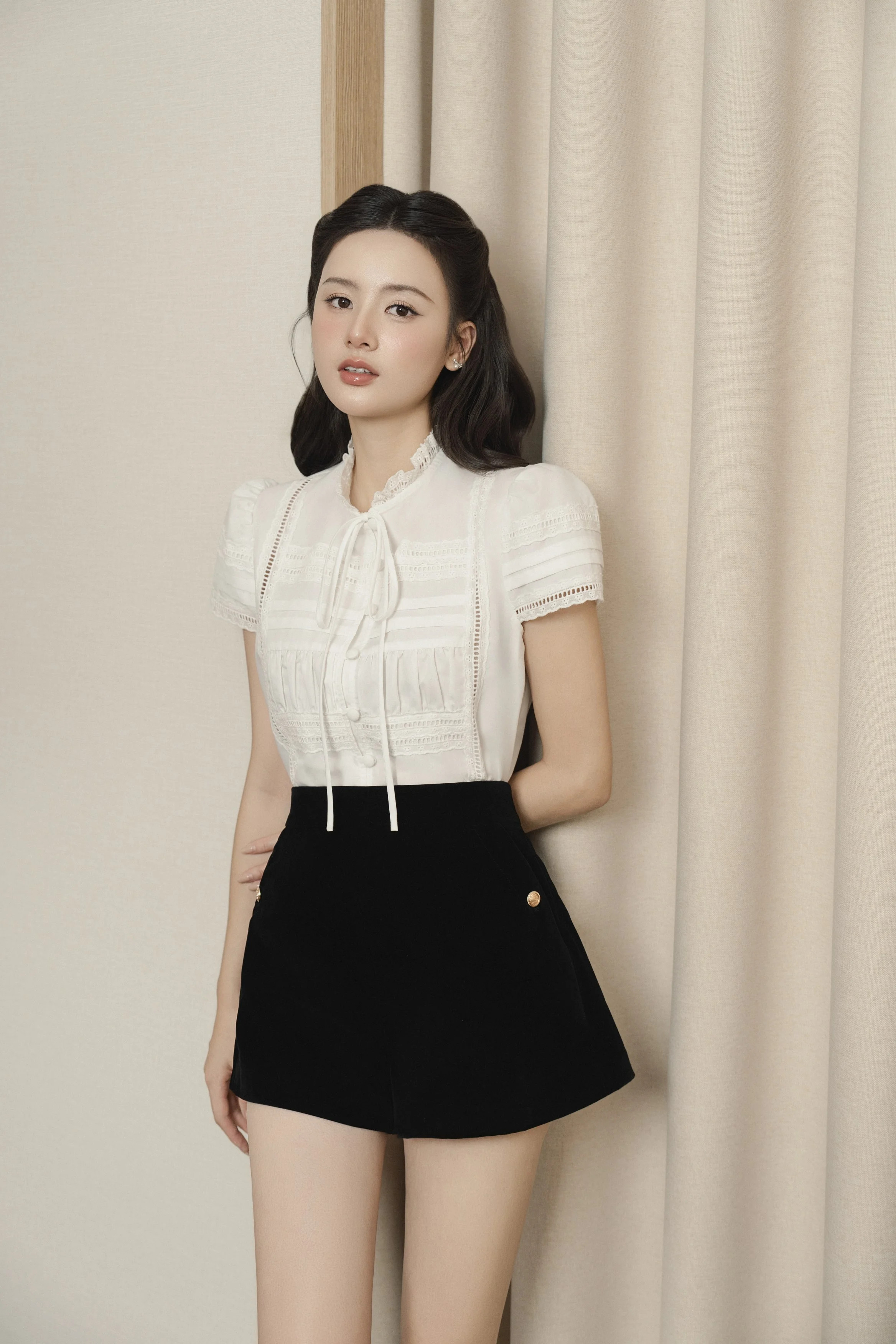 Áo sơ mi nữ cộc tay Vivi Top