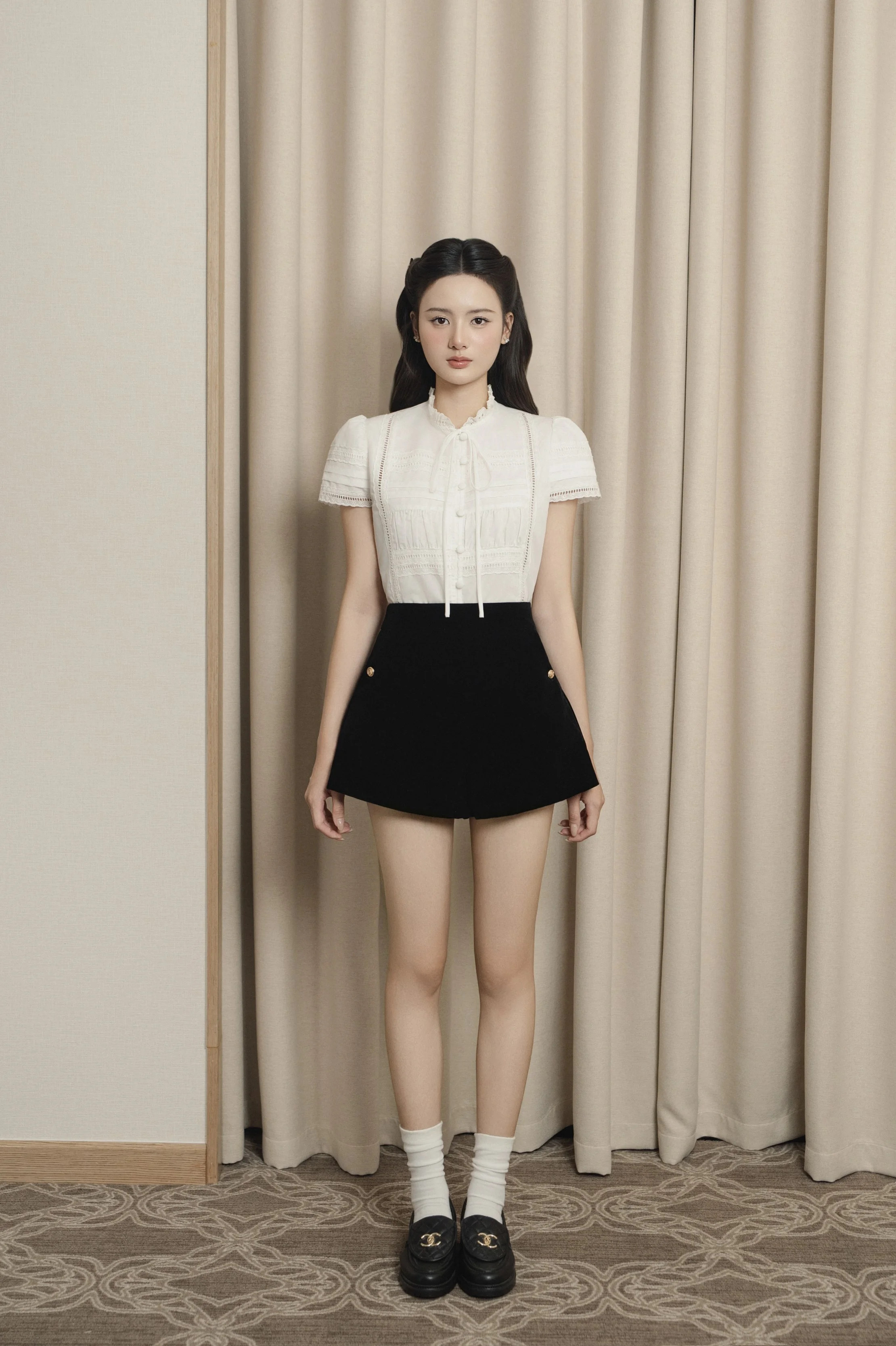 Áo sơ mi nữ cộc tay Vivi Top