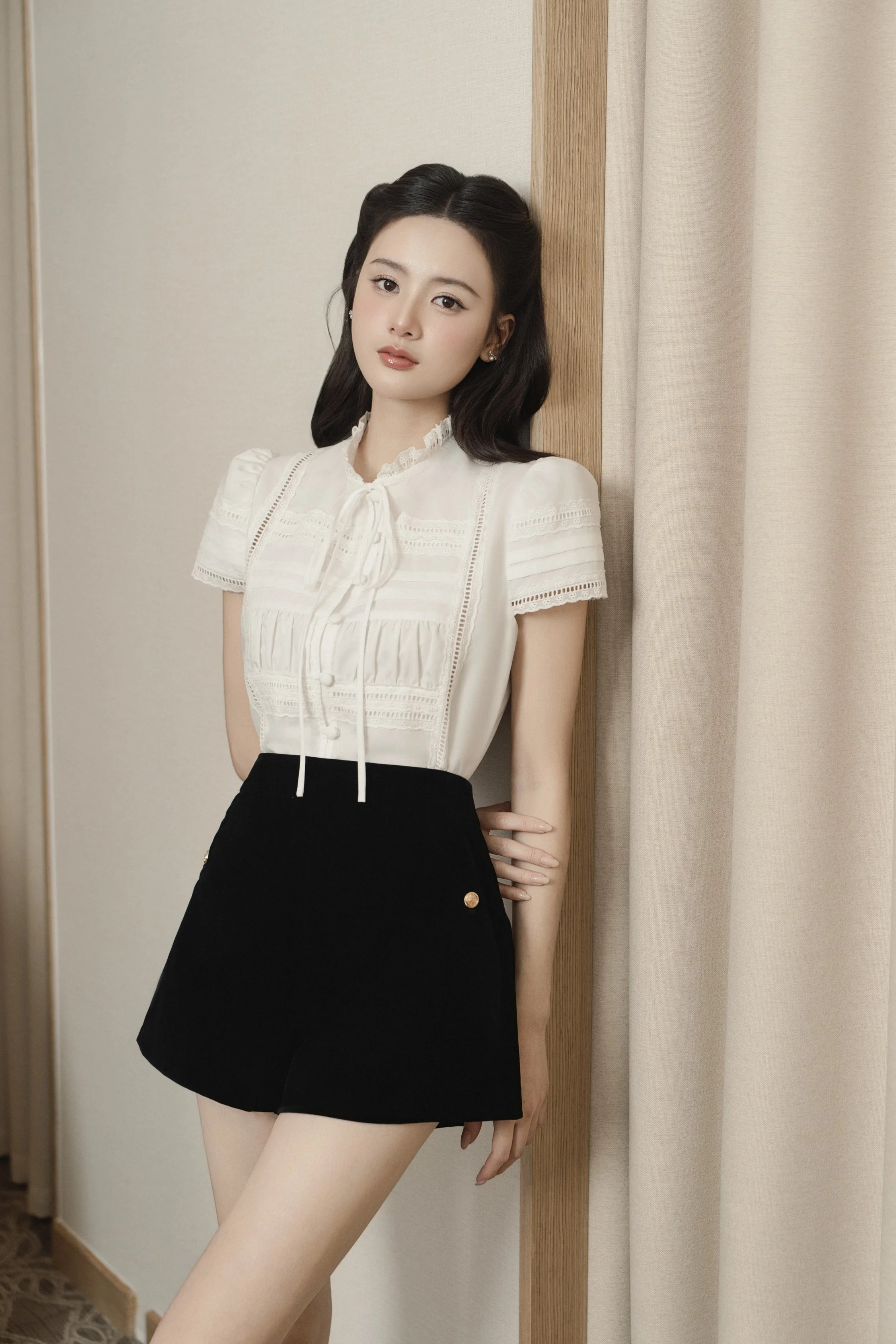 Áo sơ mi nữ cộc tay Vivi Top