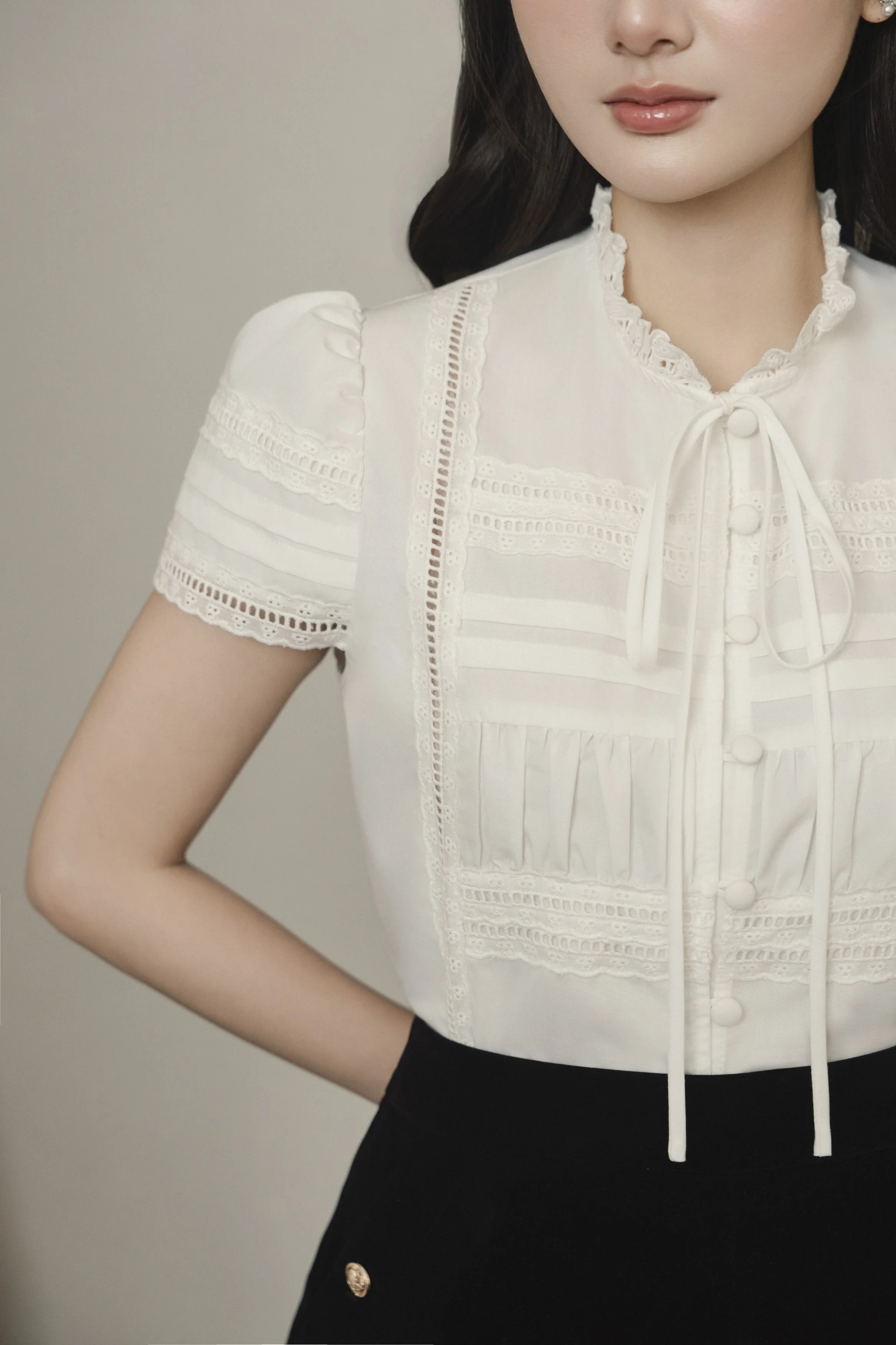 Áo sơ mi nữ cộc tay Vivi Top