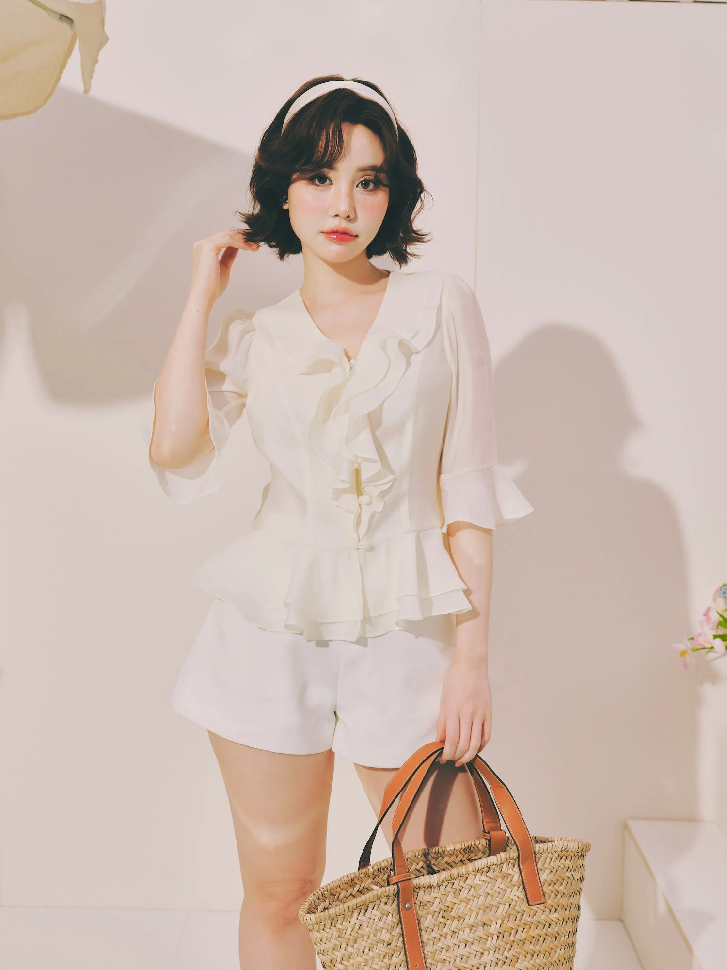 Quần đùi nữ linen Pearl Short
