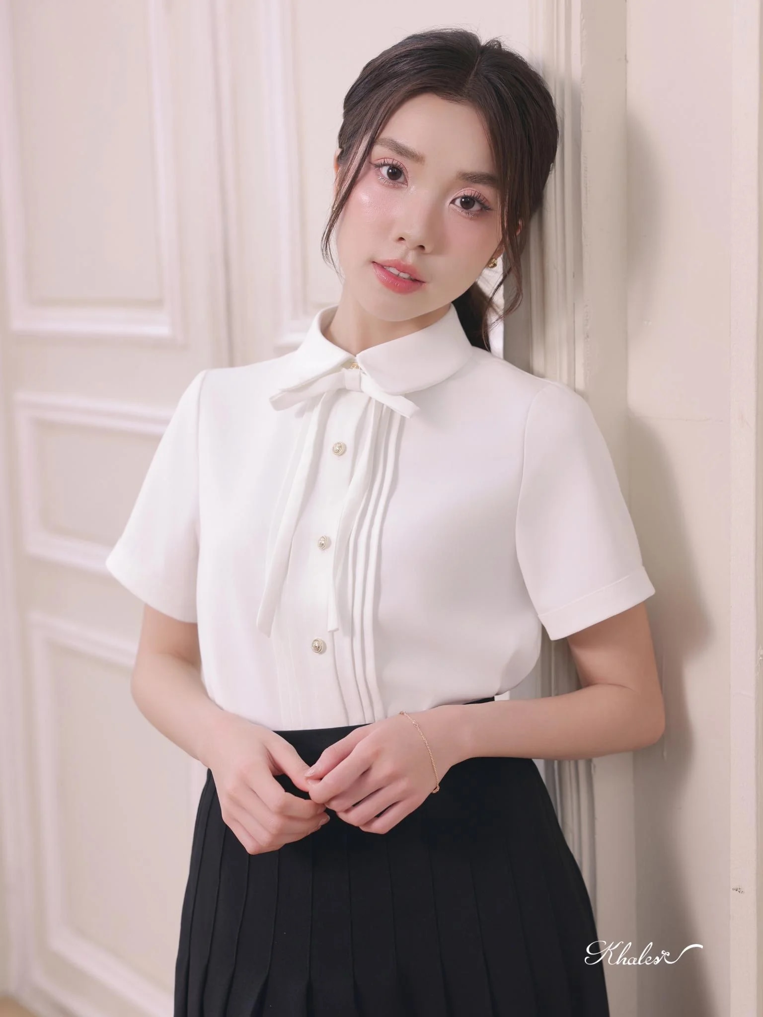 Áo sơ mi ngắn tay cổ sen Romi Shirt