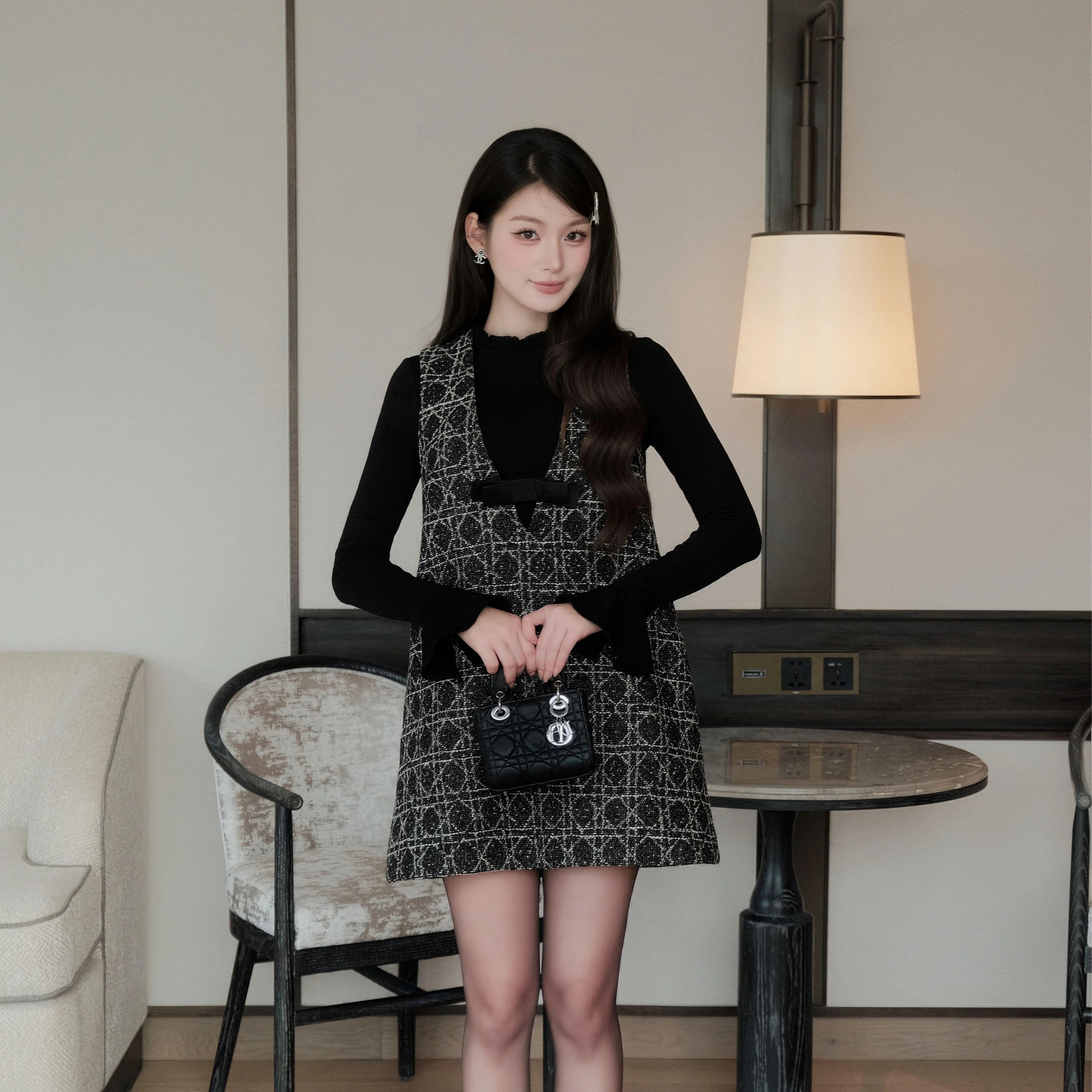 Váy nữ liền thân kiểu babydoll không tay Chloe Dress