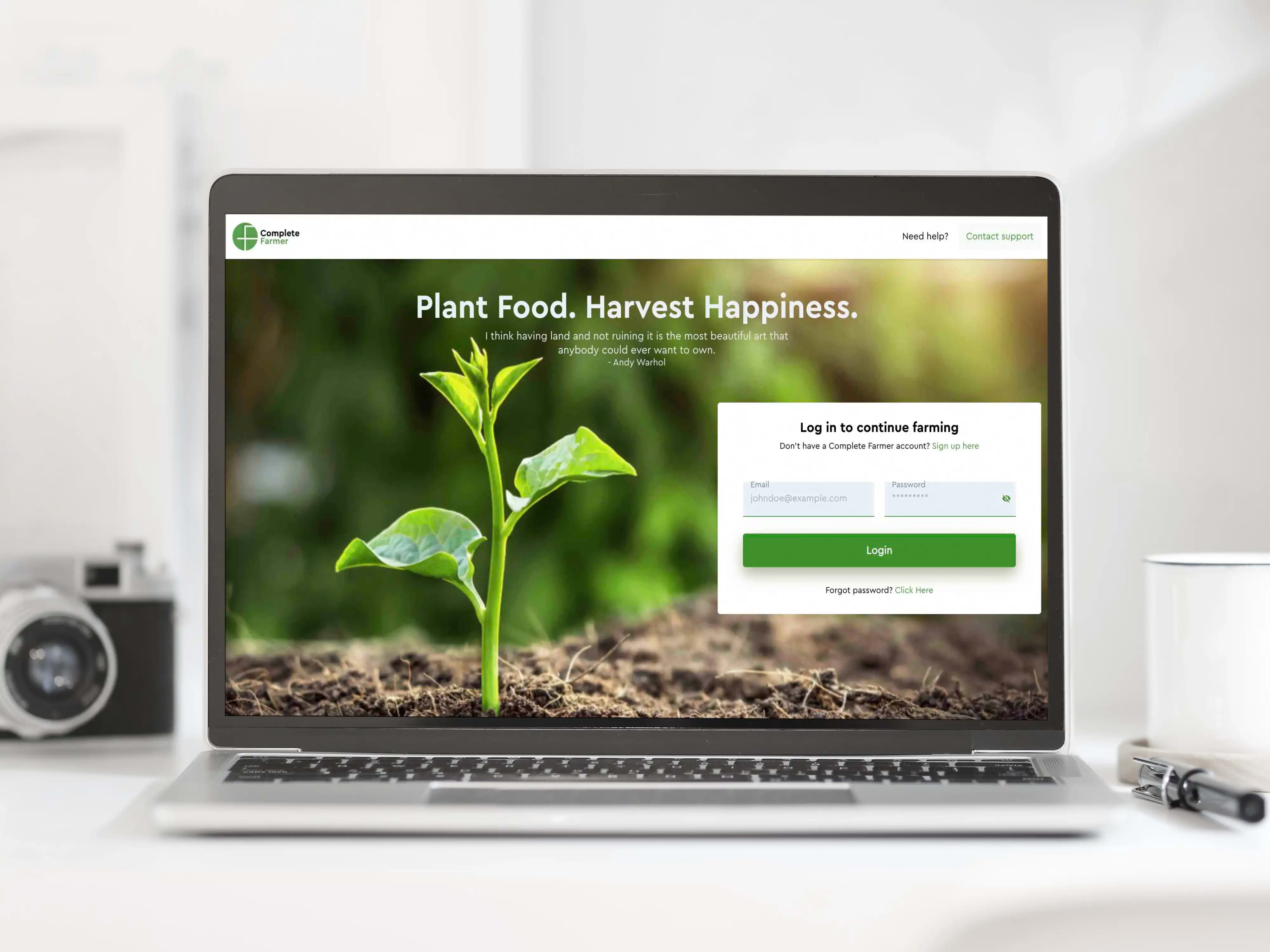 DigiFarmer Dashboard