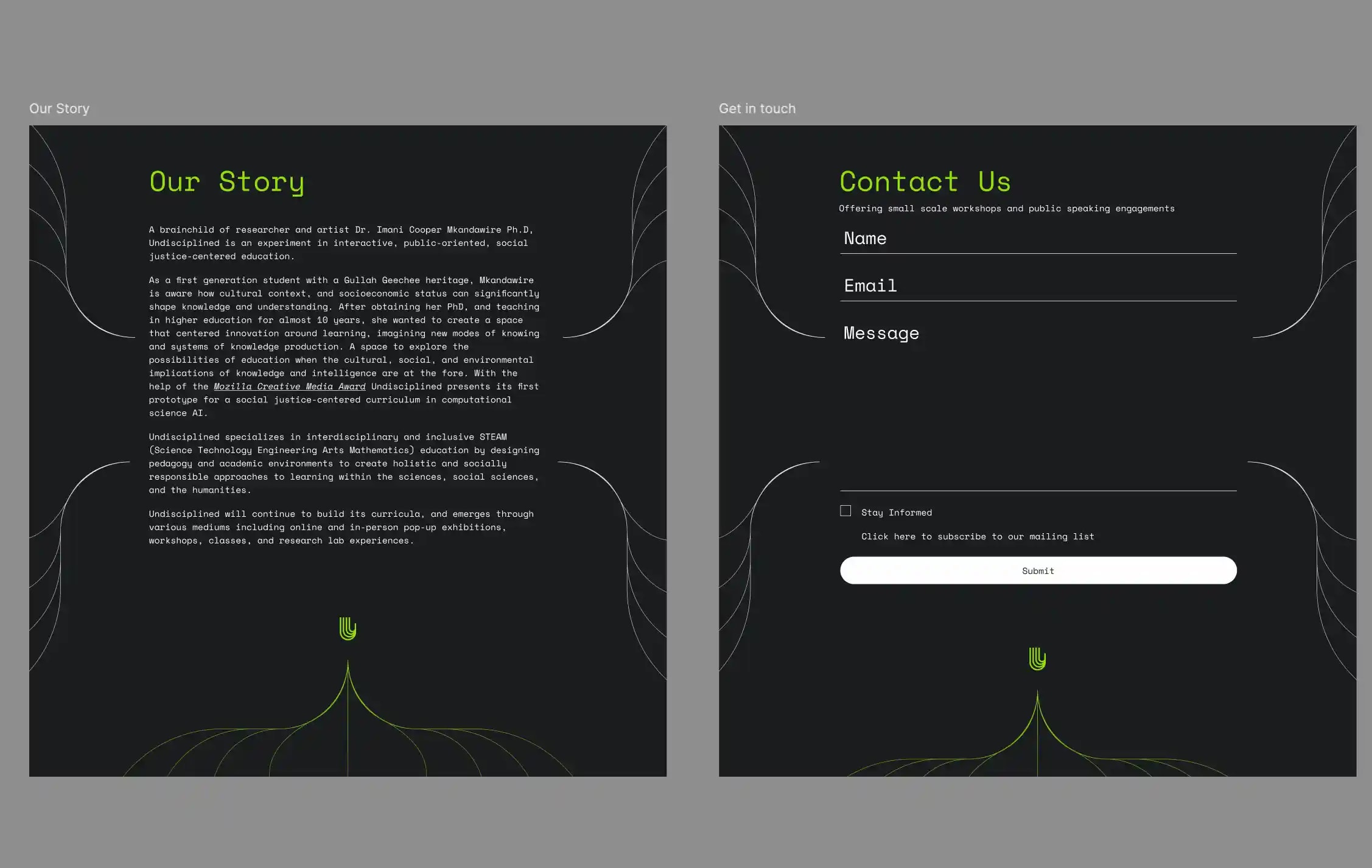 Story page