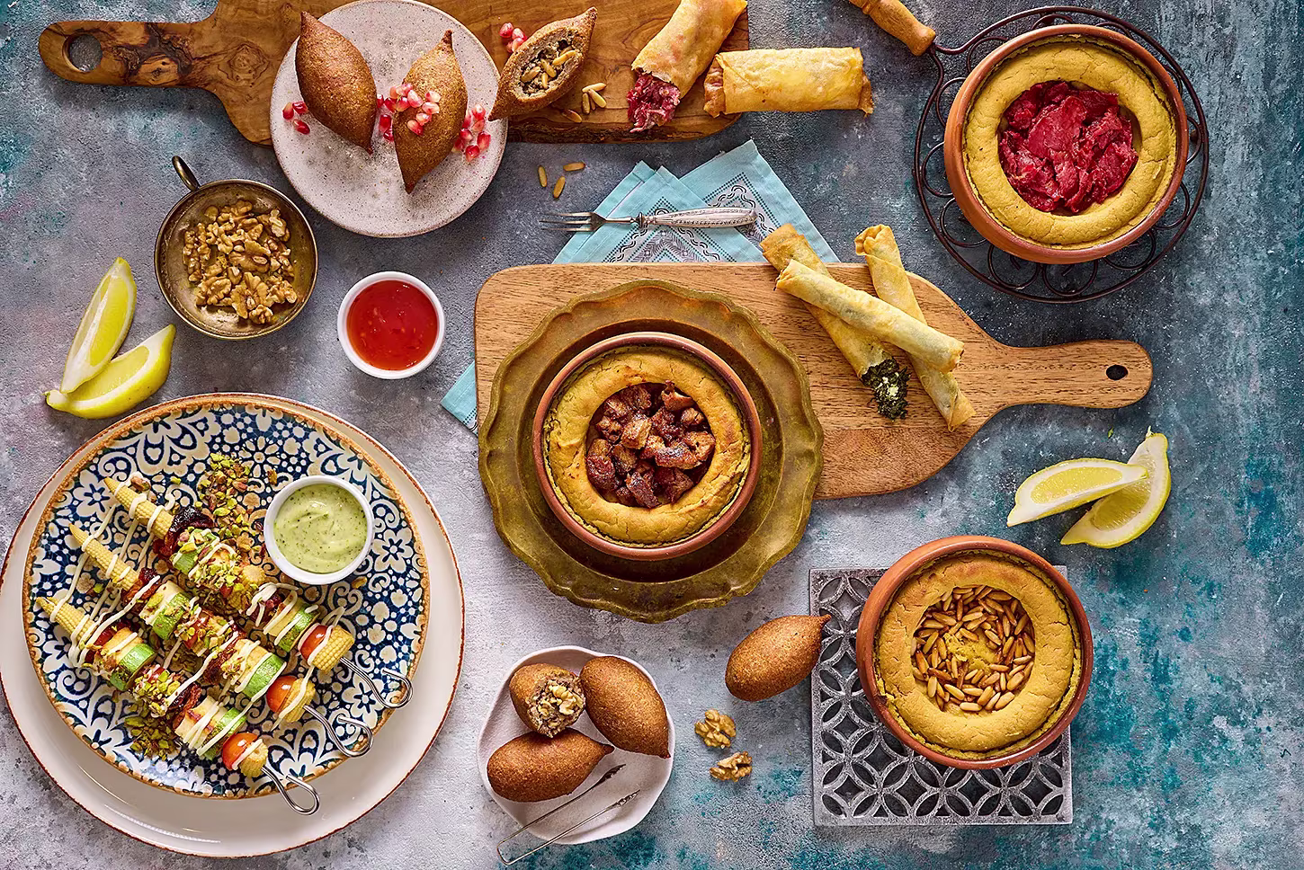 hot mezzeh - Mado restaurant - commercial food photography - egypt -mohamed abdel-hady