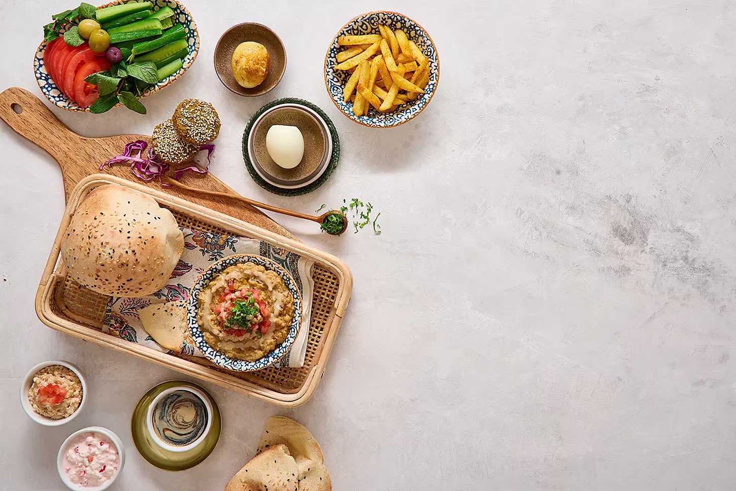 egyptian breakfast - Mado restaurant - commercial food photography - egypt -mohamed abdel-hady