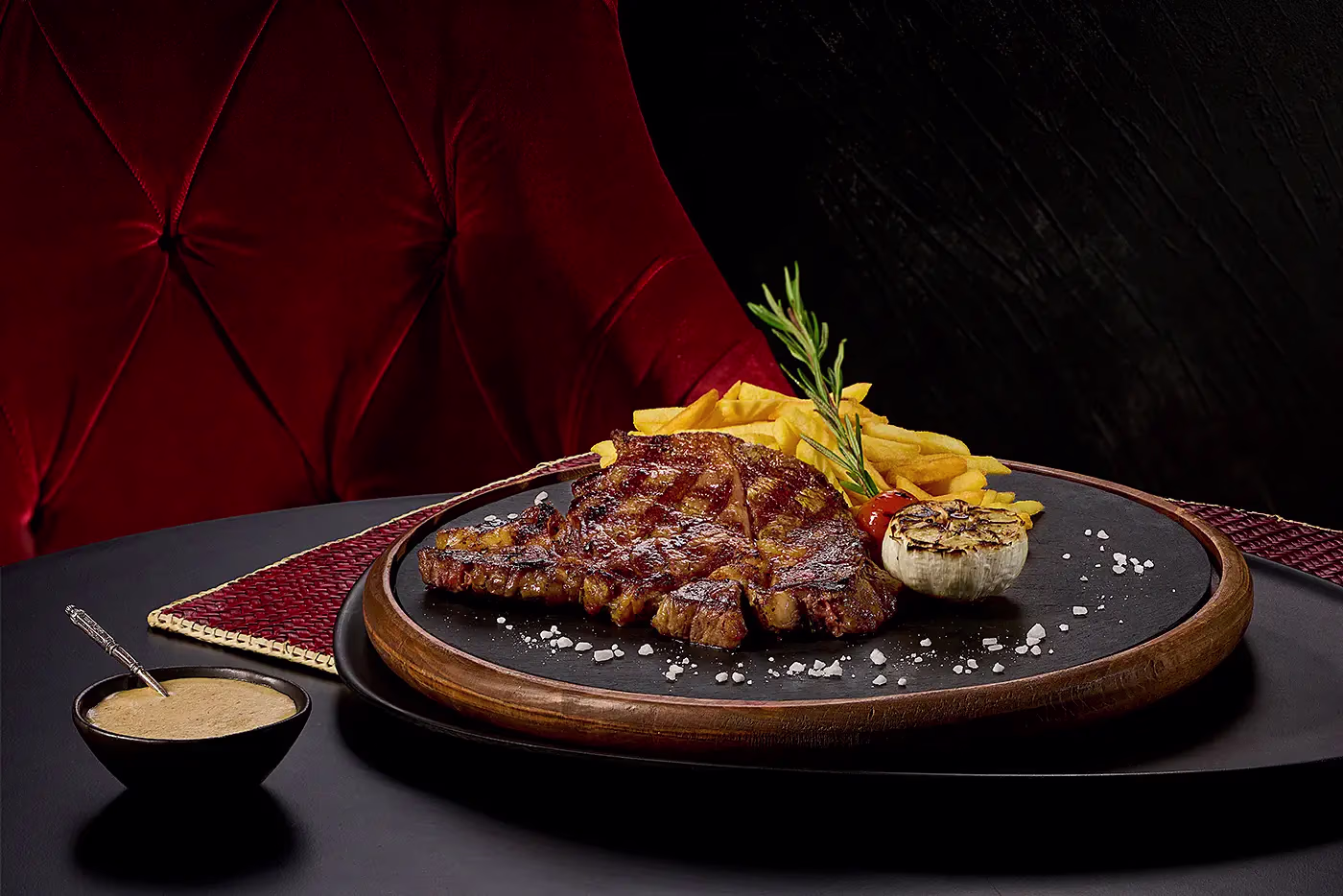 rib eye steak - le rouge restaurant - commercial photography - egypt - mohamed abdel-hady