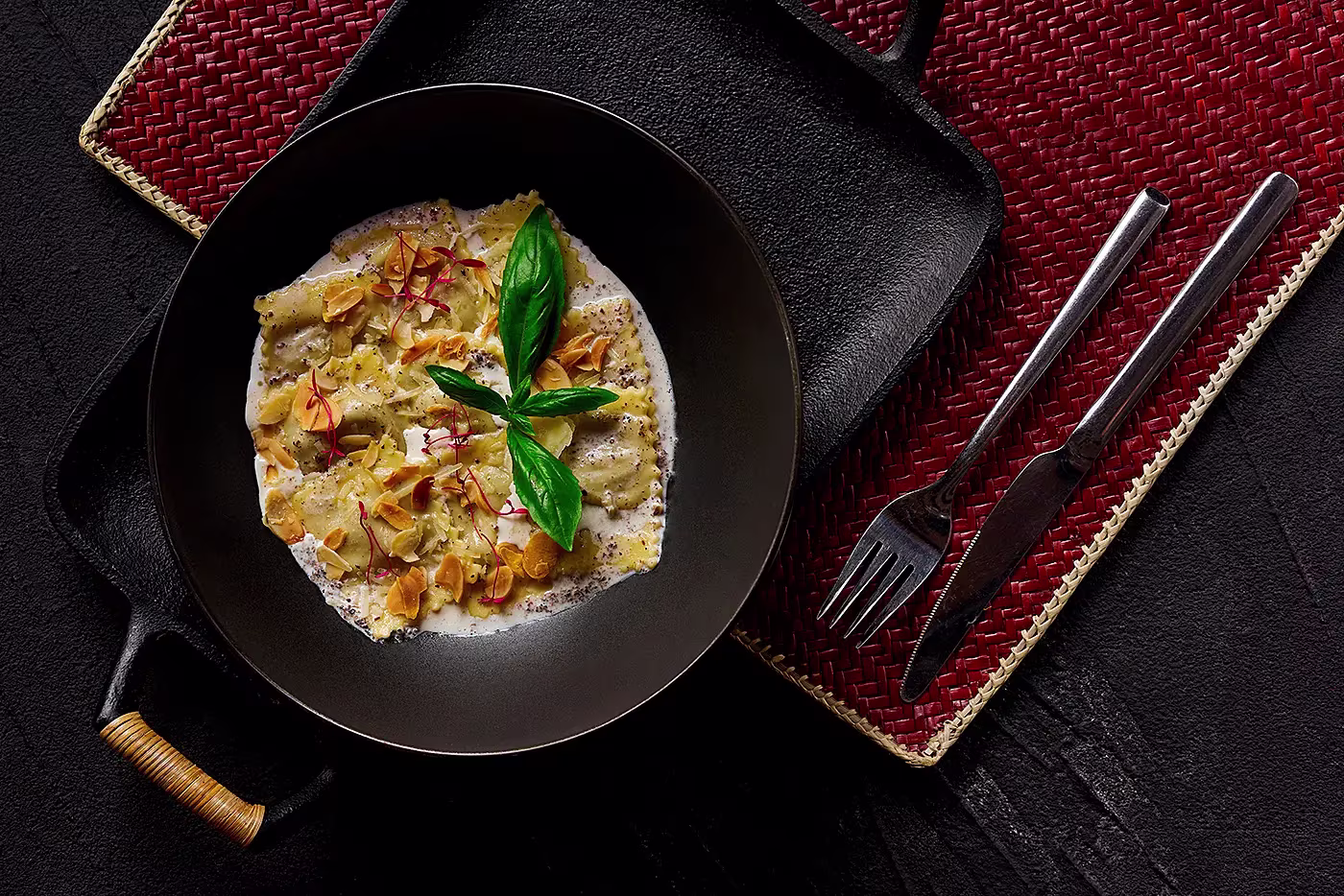 Ravioli - le rouge restaurant - commercial photography - egypt - mohamed abdel-hady