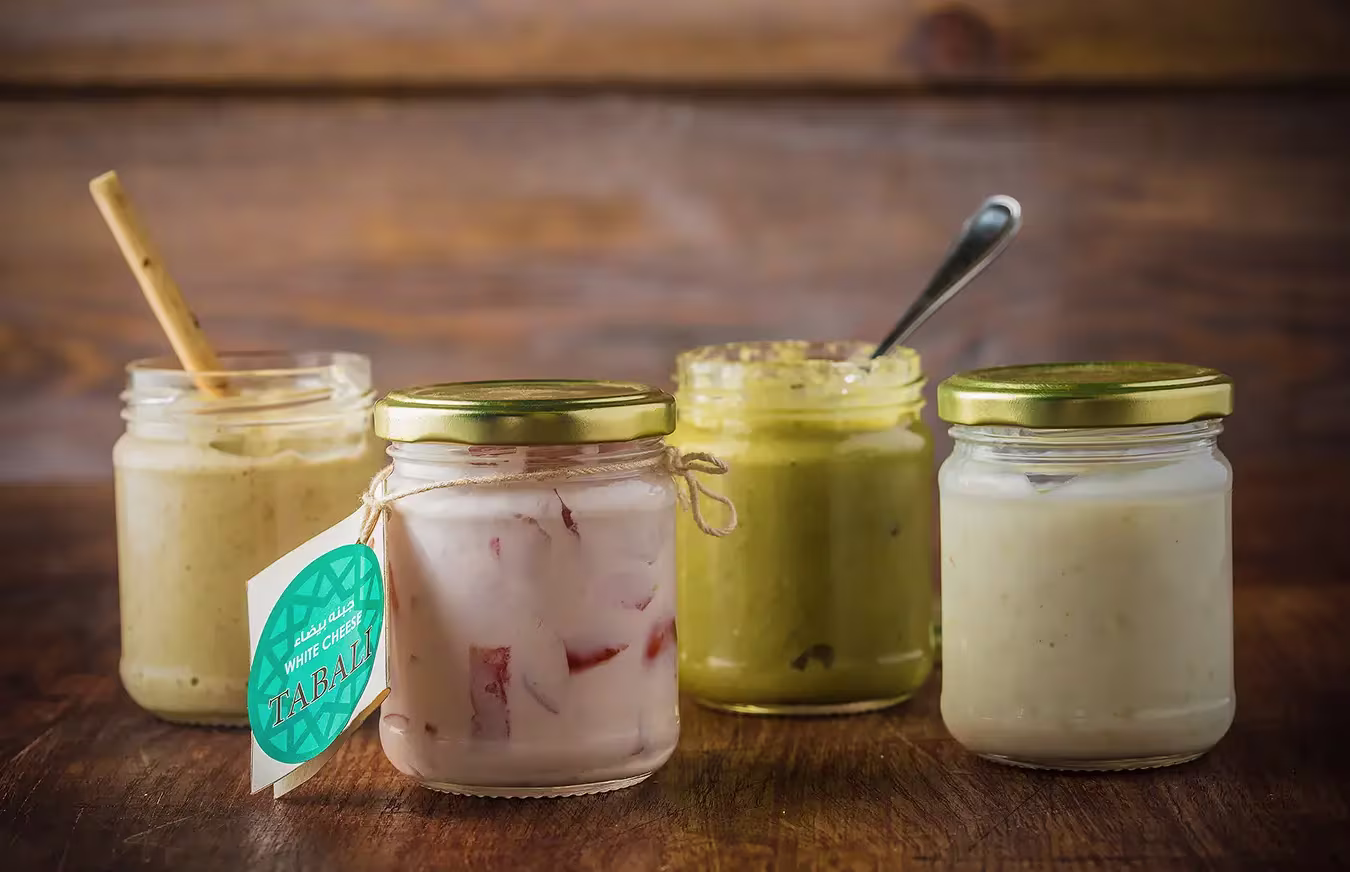 tabali cheese and dessert jars