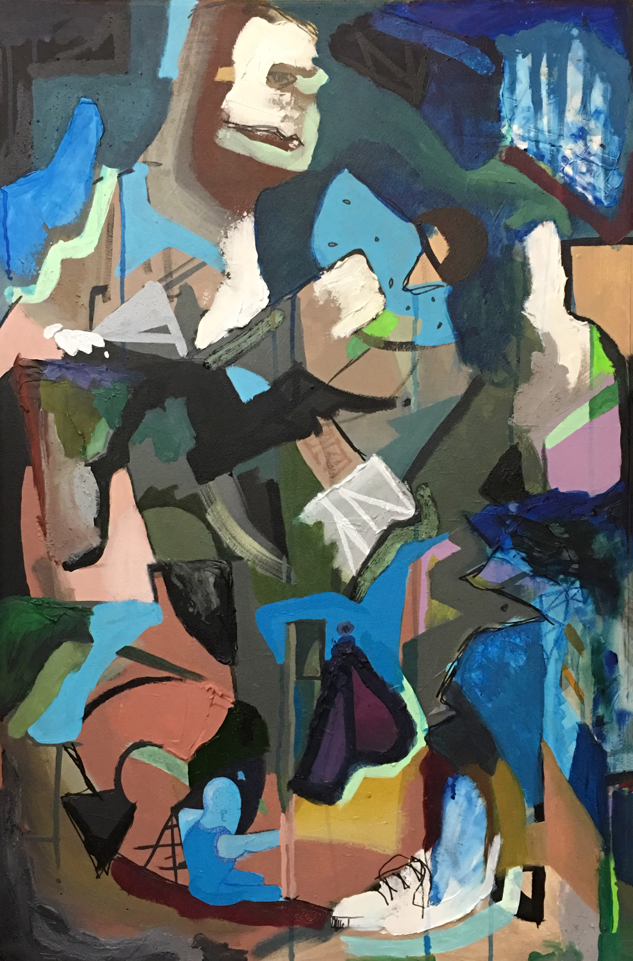 Watermelon, a 2018 acrylic painting on canvas by Jacob Giberson.