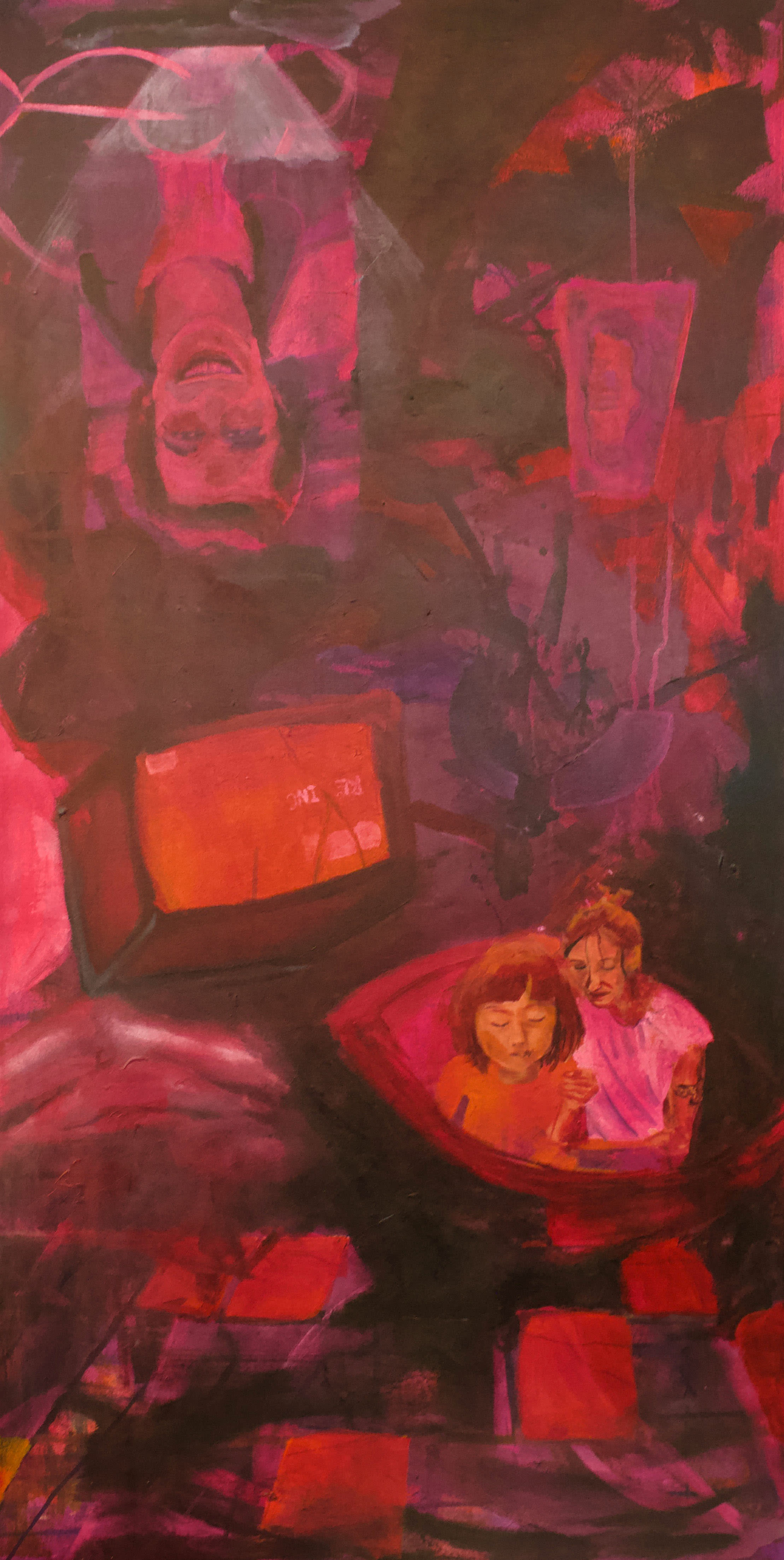 Two Eight, a 2018 acrylic painting on canvas by Jacob Giberson.