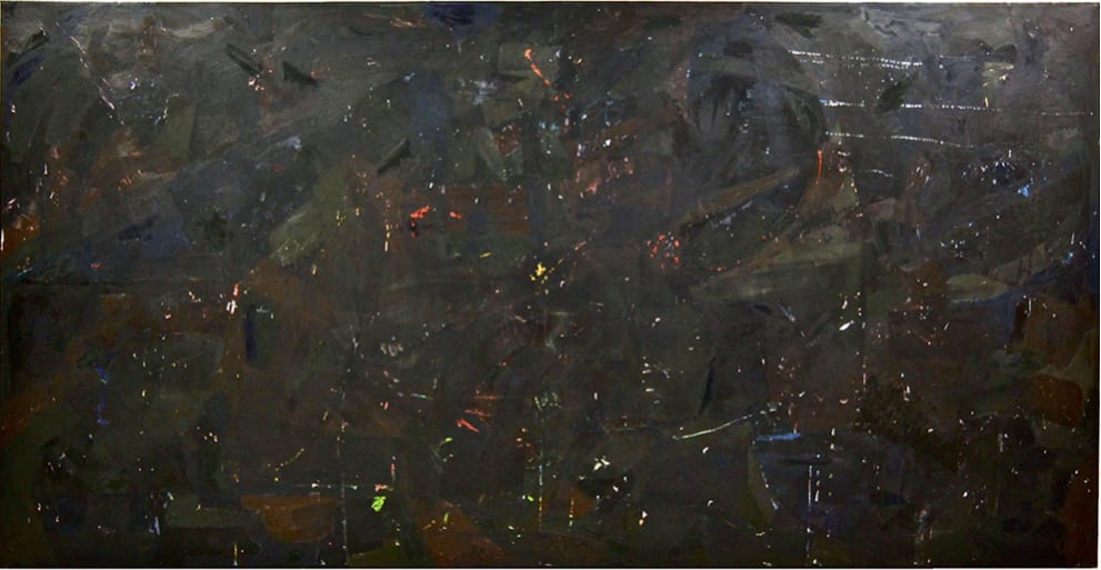 Scarred Perceptions, a 2013 oil painting on canvas by Jacob Giberson.