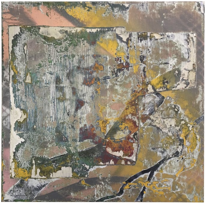 Scarred Perceptions pt2, a 2015 spray paint work on panel by Jacob Giberson.