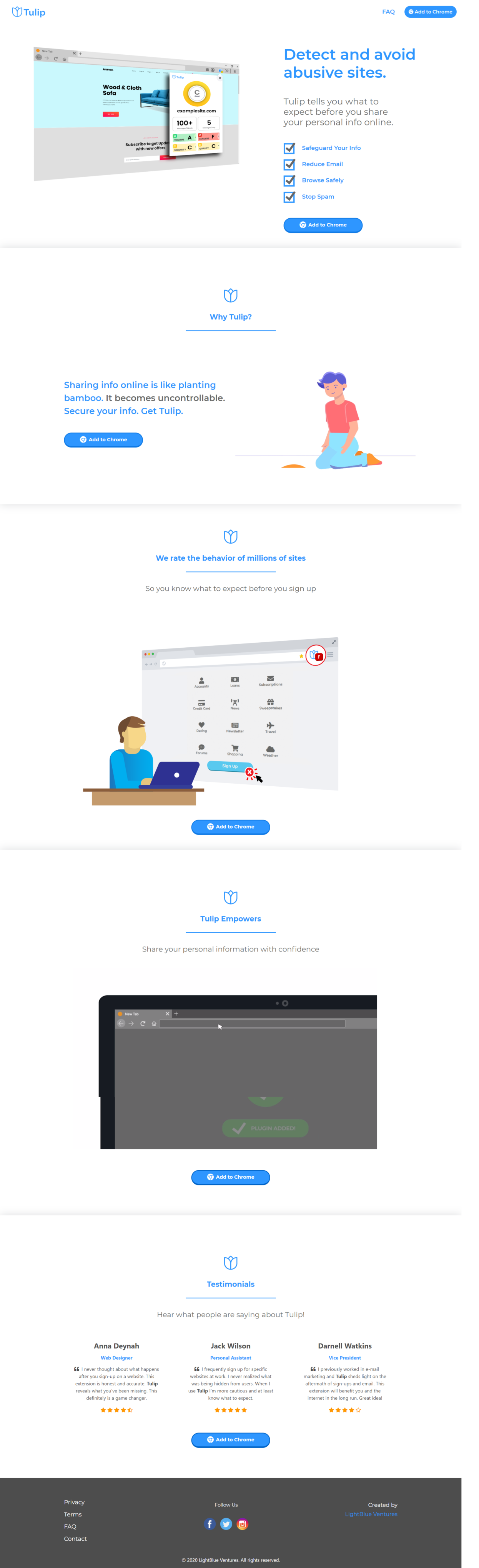 site mockup after