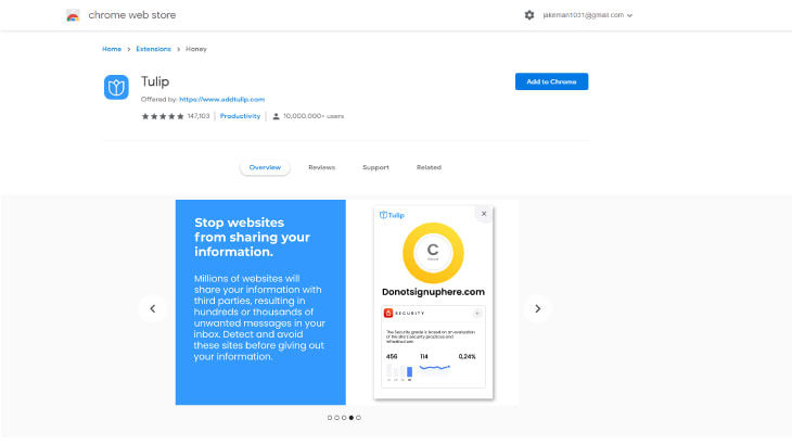 site mockup after