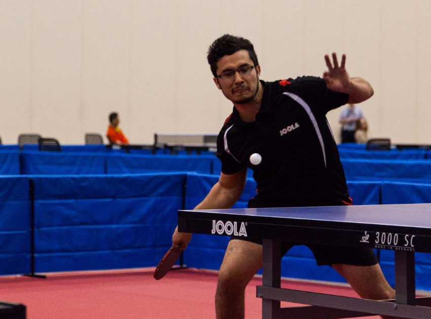 Jake Playing Table Tennis