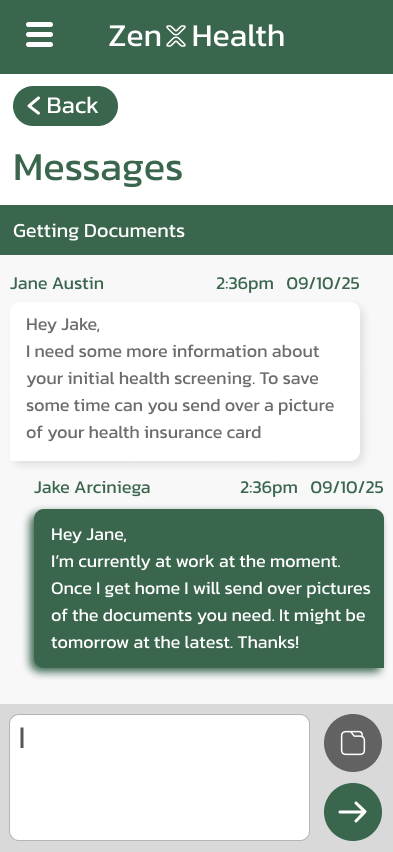 Zen Health Message System
