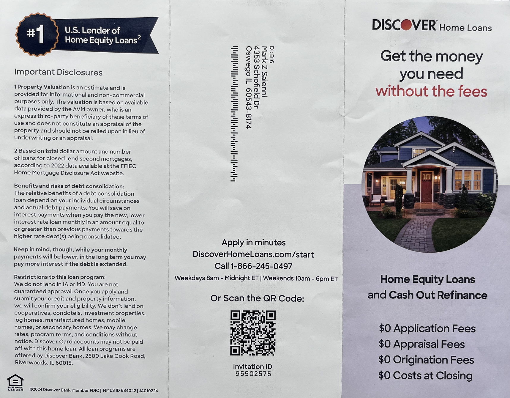 Discover Home Loans Brochure