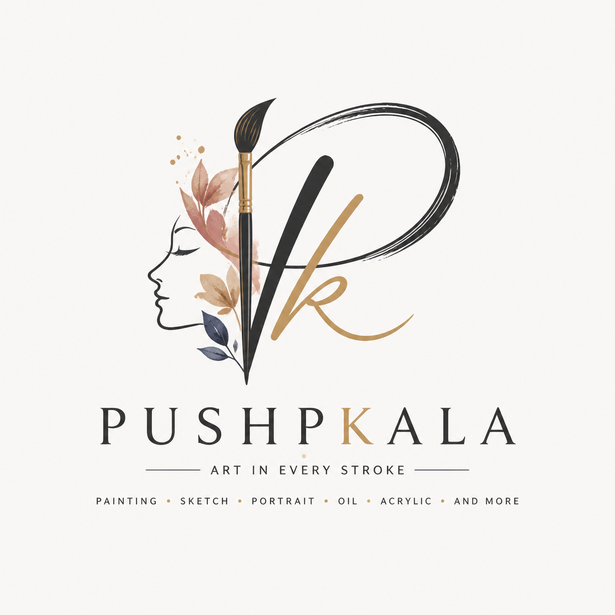 Pushpa working on her art