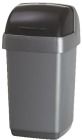 Avfallsbeholder ADDIS 50 liter med rullelokk Sølv 508507